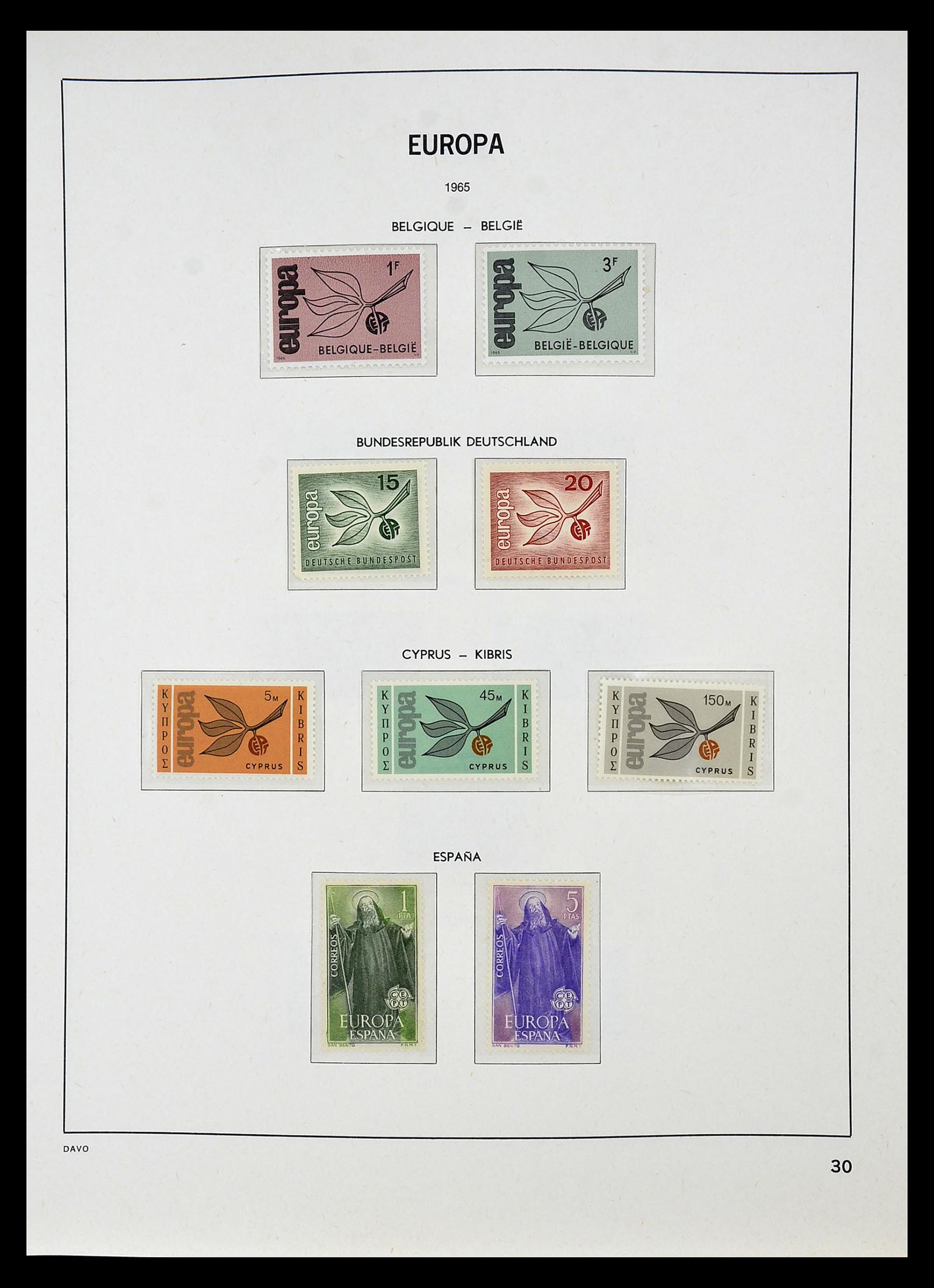 34697 031 - Postzegelverzameling 34697 Europa CEPT 1936-2001.