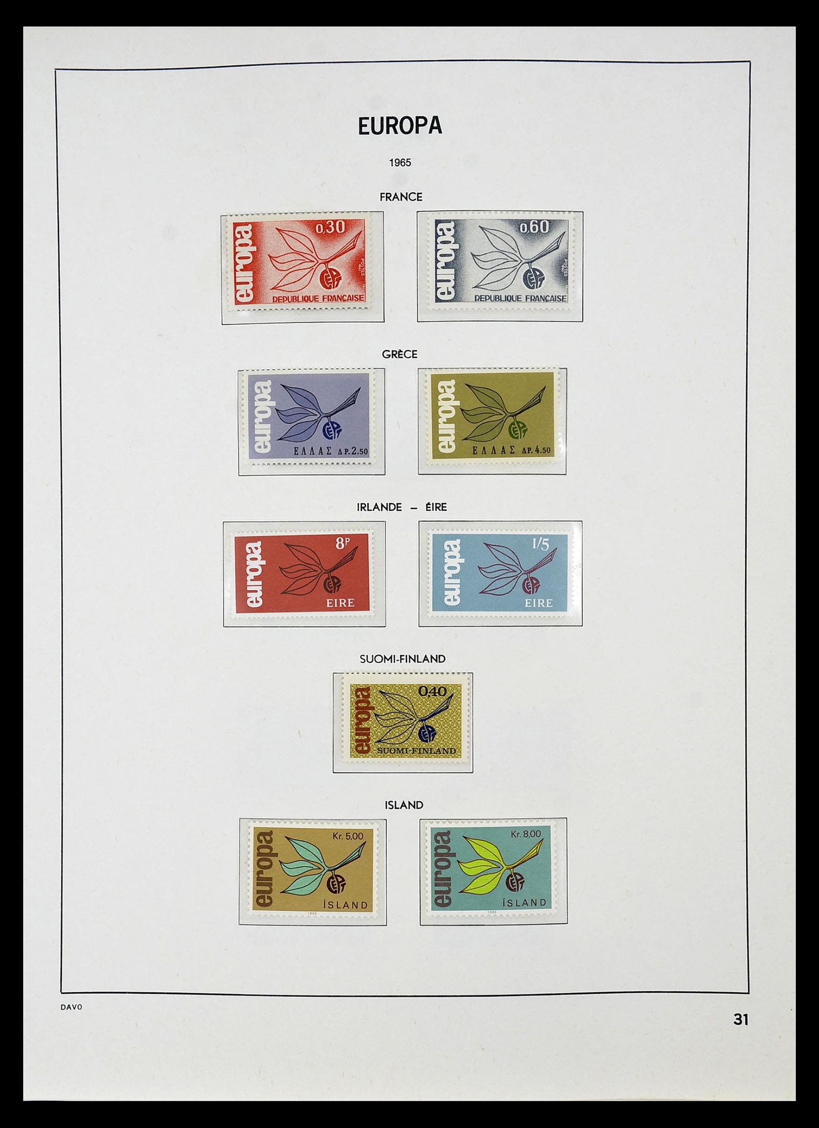 34697 032 - Postzegelverzameling 34697 Europa CEPT 1936-2001.