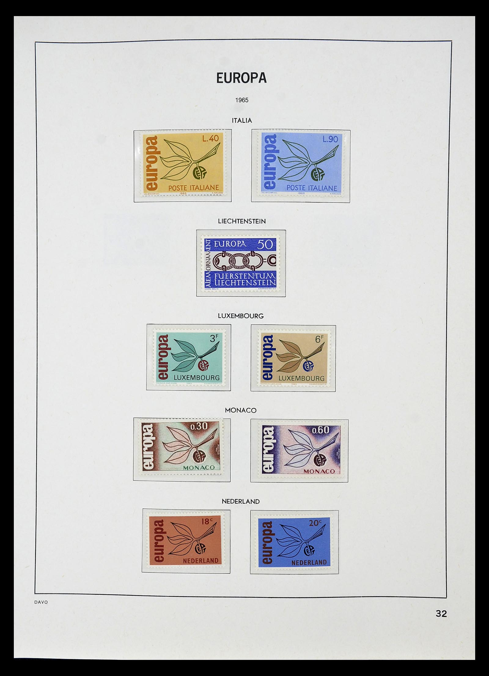 34697 033 - Postzegelverzameling 34697 Europa CEPT 1936-2001.