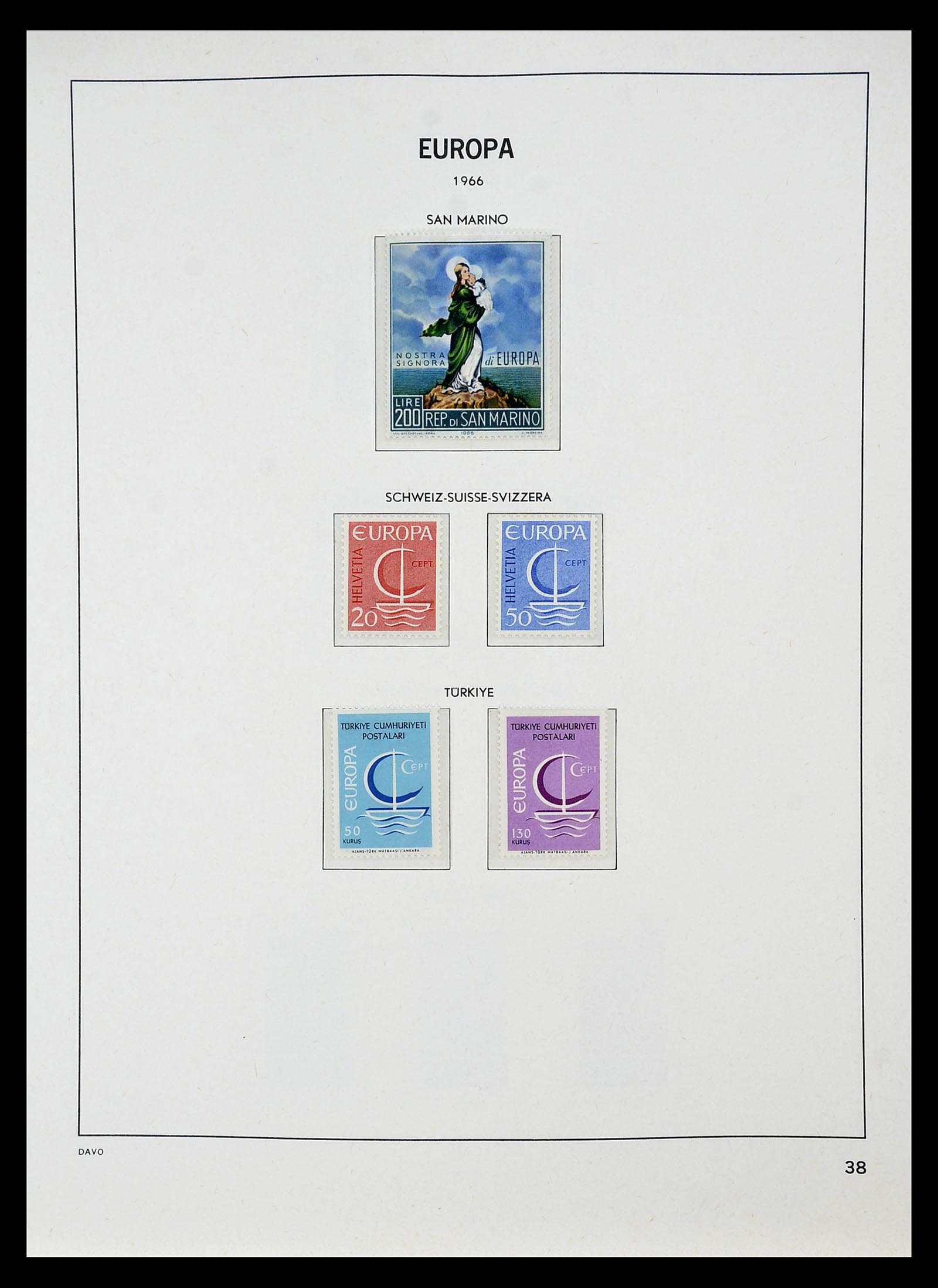 34697 039 - Postzegelverzameling 34697 Europa CEPT 1936-2001.
