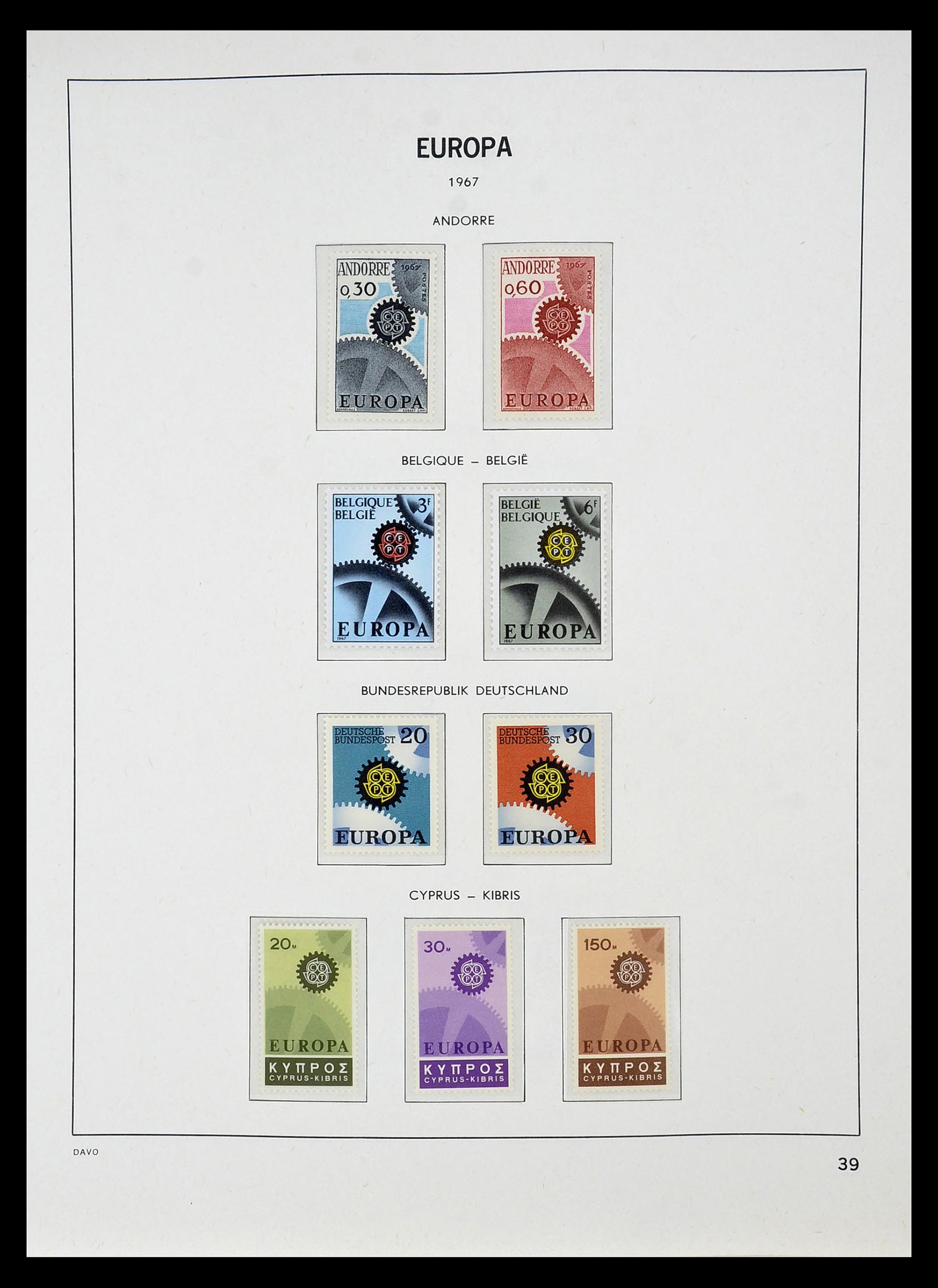 34697 040 - Postzegelverzameling 34697 Europa CEPT 1936-2001.