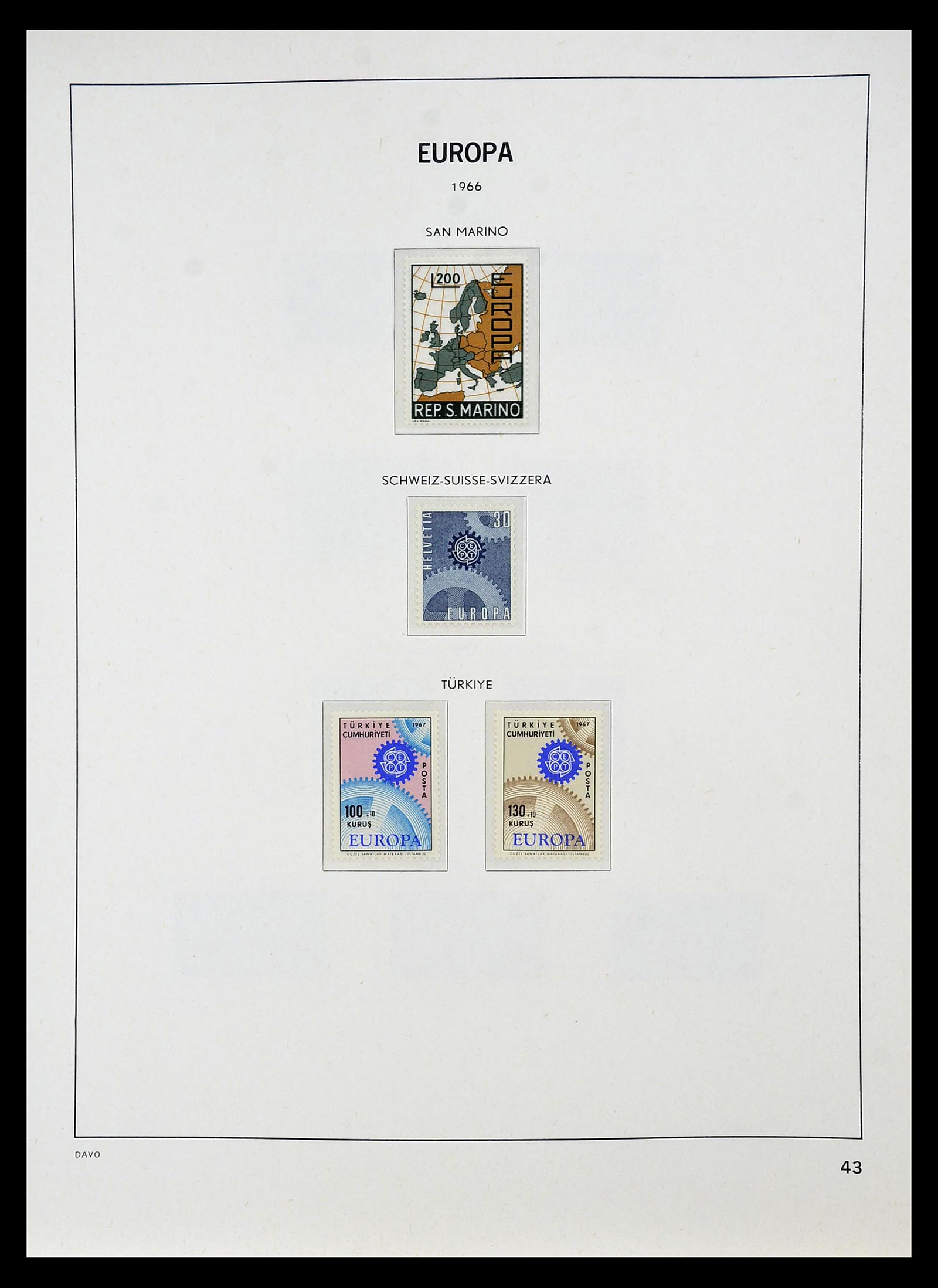 34697 044 - Stamp Collection 34697 Europa CEPT 1936-2001.