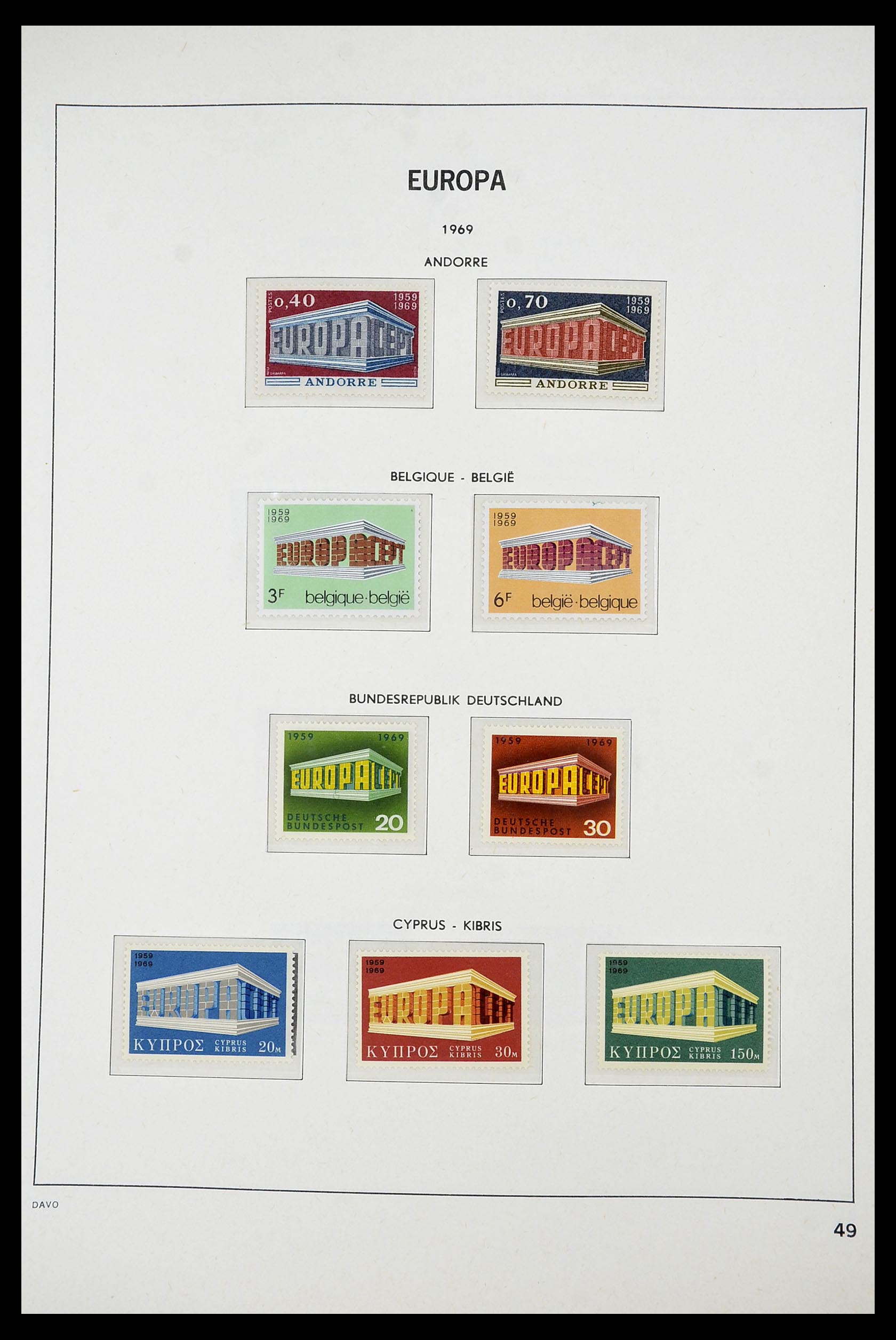 34697 050 - Stamp Collection 34697 Europa CEPT 1936-2001.
