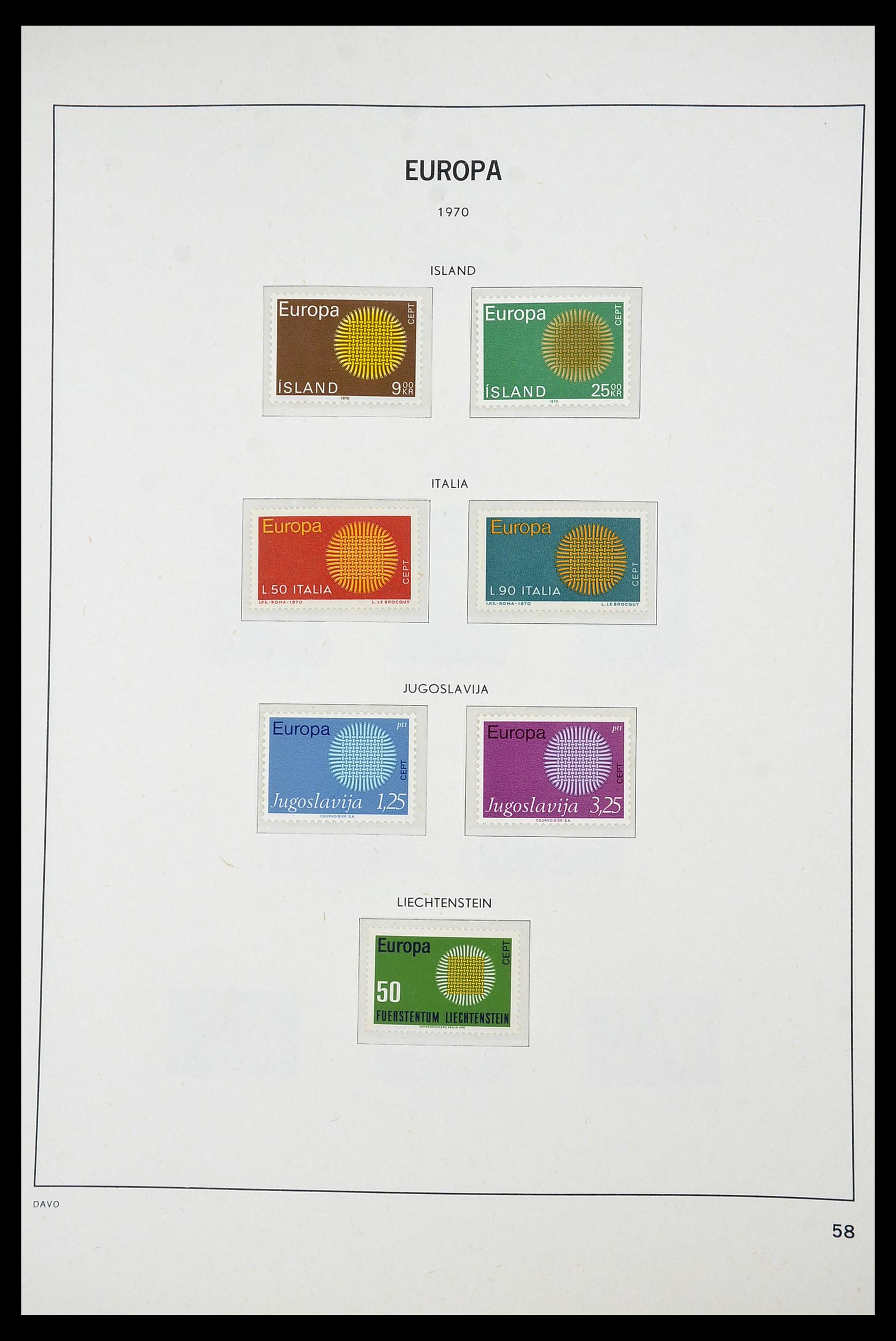 34697 058 - Stamp Collection 34697 Europa CEPT 1936-2001.