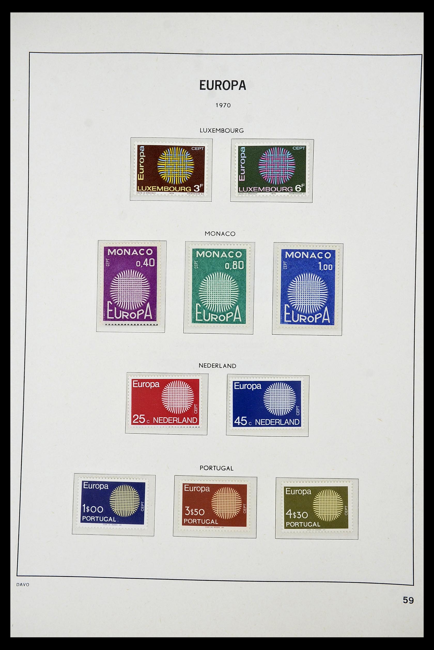 34697 059 - Stamp Collection 34697 Europa CEPT 1936-2001.