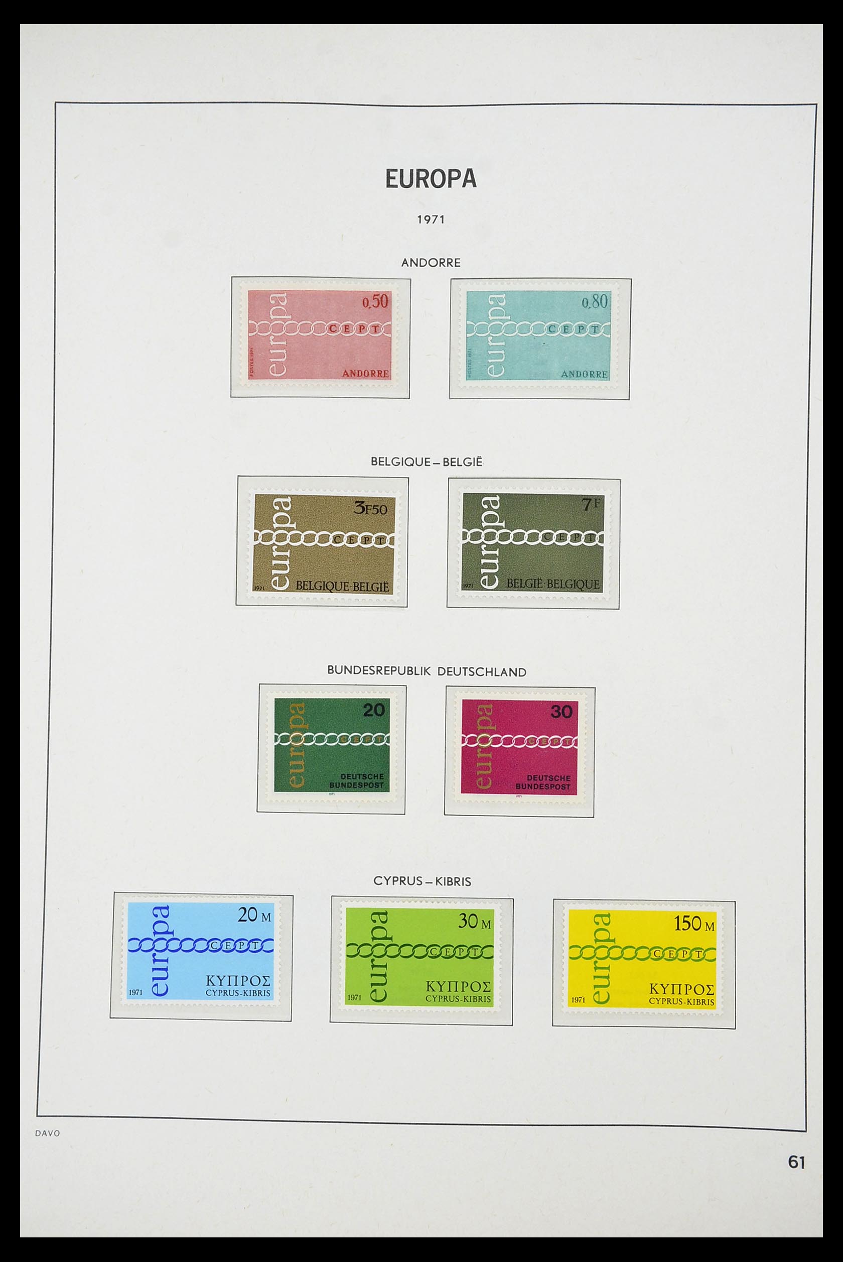 34697 061 - Stamp Collection 34697 Europa CEPT 1936-2001.