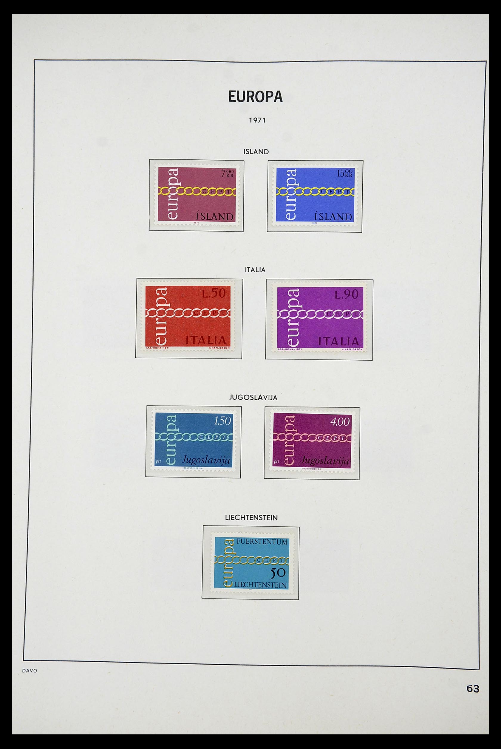 34697 063 - Stamp Collection 34697 Europa CEPT 1936-2001.