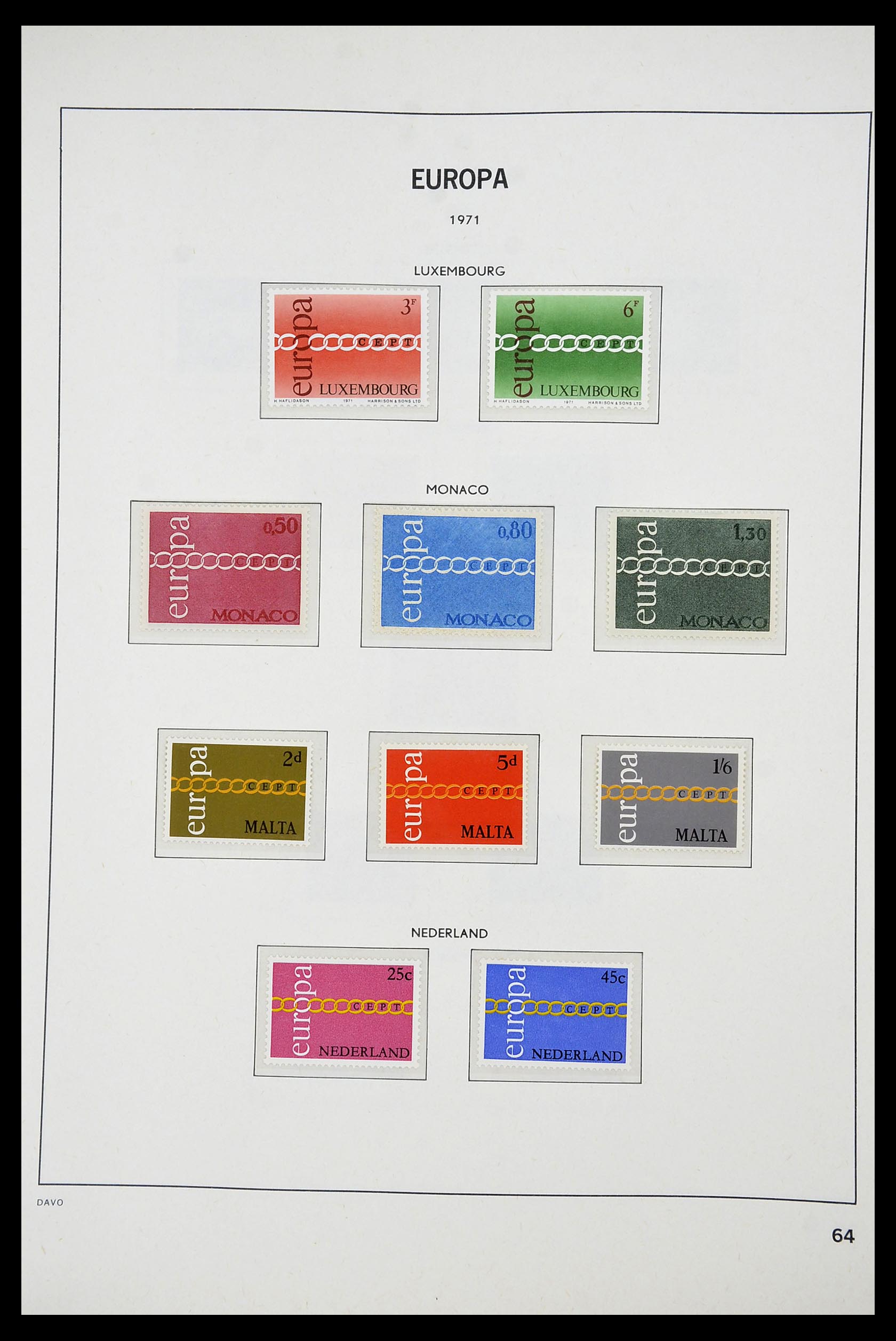 34697 064 - Stamp Collection 34697 Europa CEPT 1936-2001.