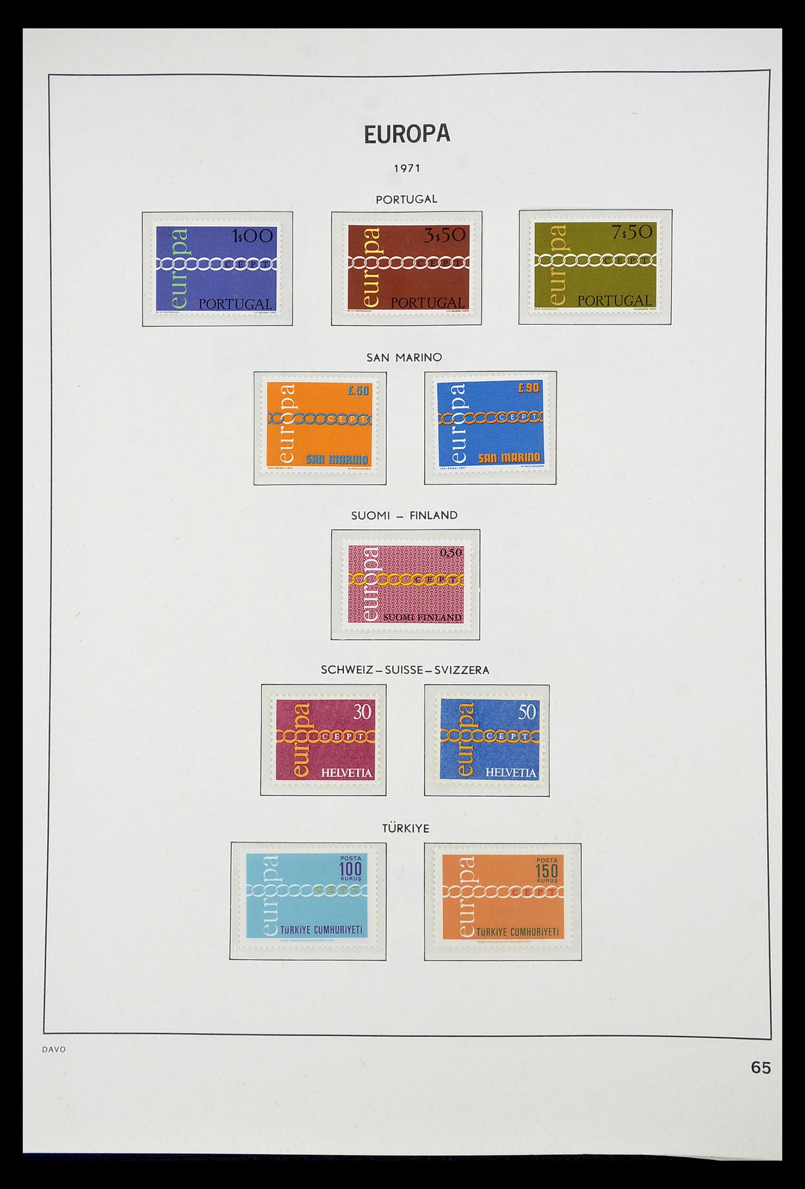 34697 065 - Stamp Collection 34697 Europa CEPT 1936-2001.