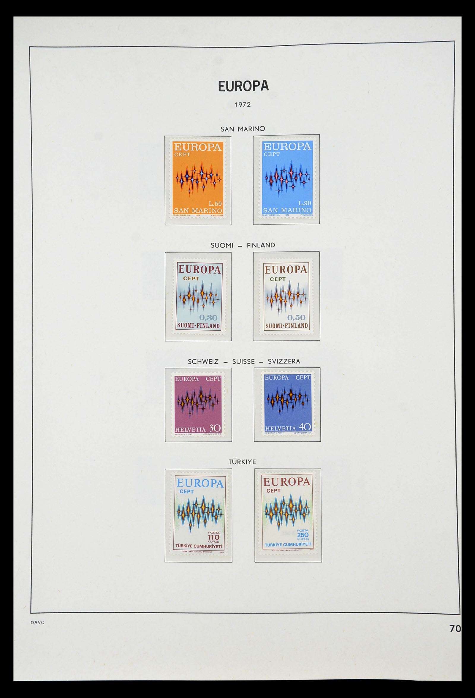 34697 070 - Stamp Collection 34697 Europa CEPT 1936-2001.