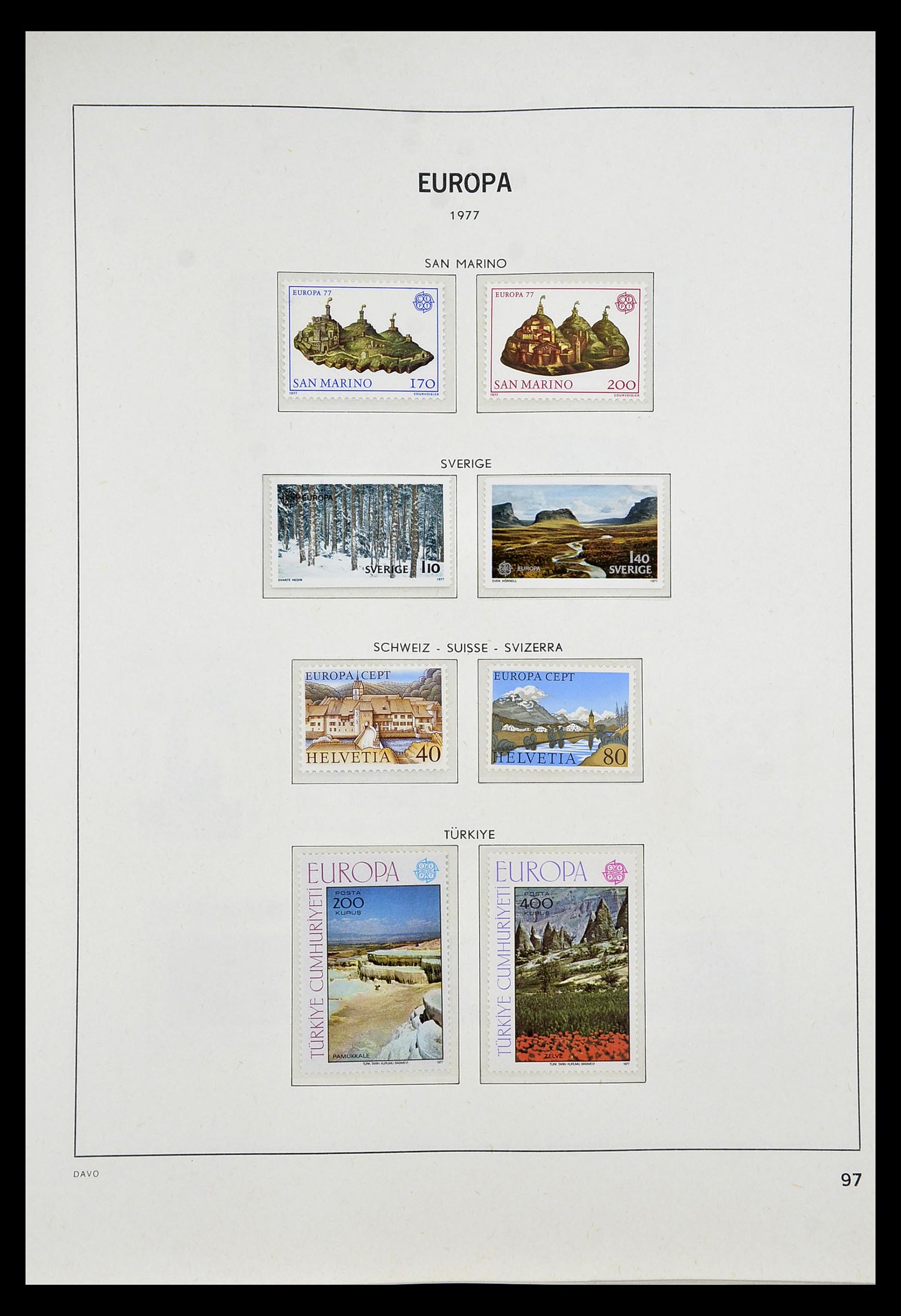 34697 098 - Stamp Collection 34697 Europa CEPT 1936-2001.
