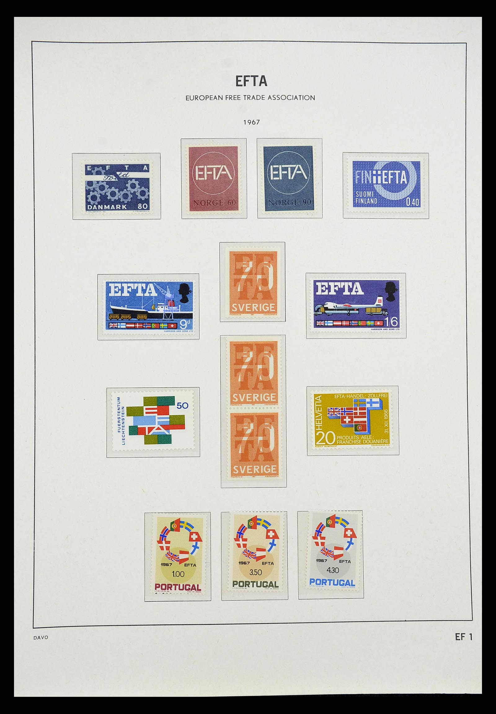 34697 550 - Stamp Collection 34697 Europa CEPT 1936-2001.