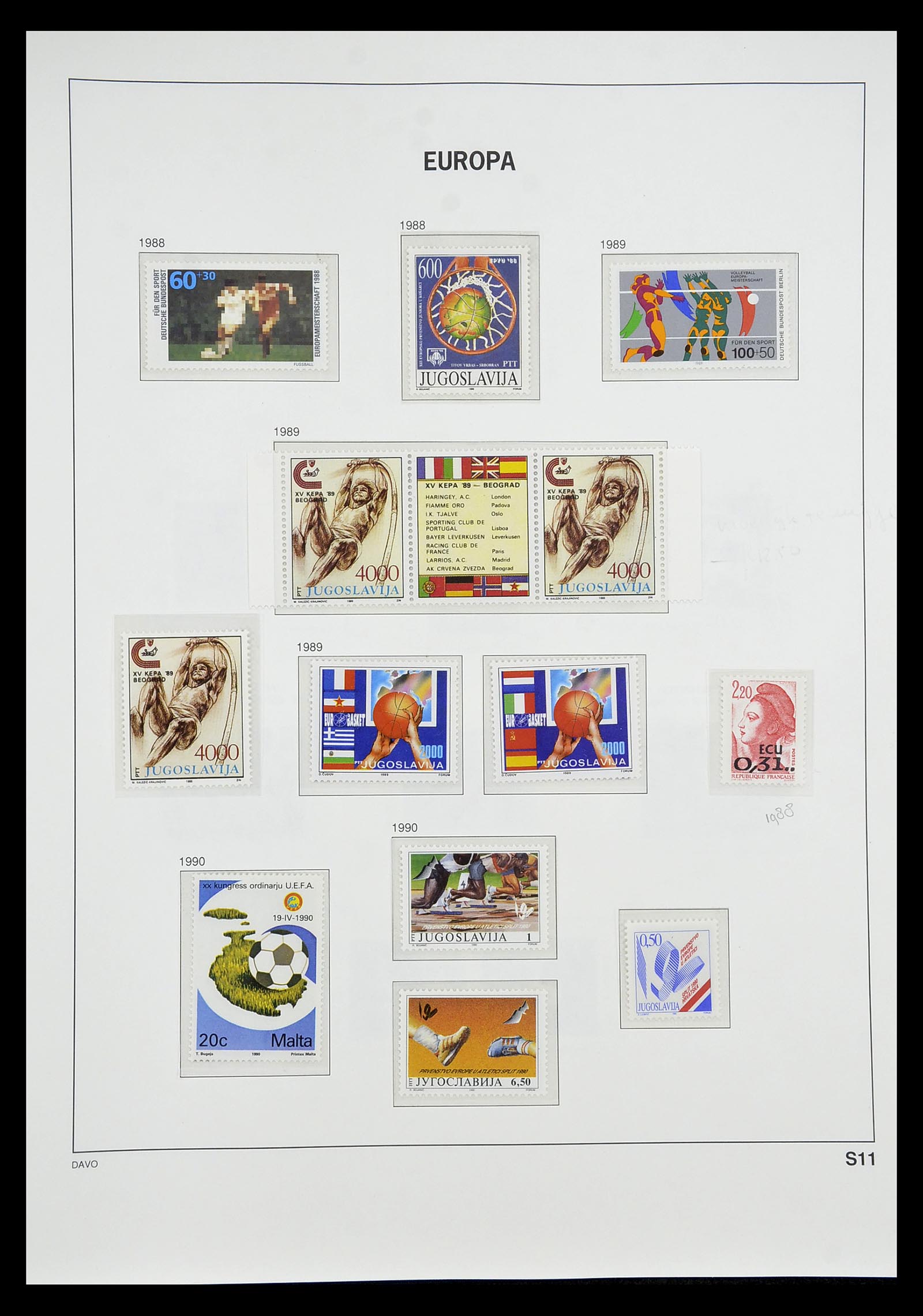 34697 576 - Stamp Collection 34697 Europa CEPT 1936-2001.