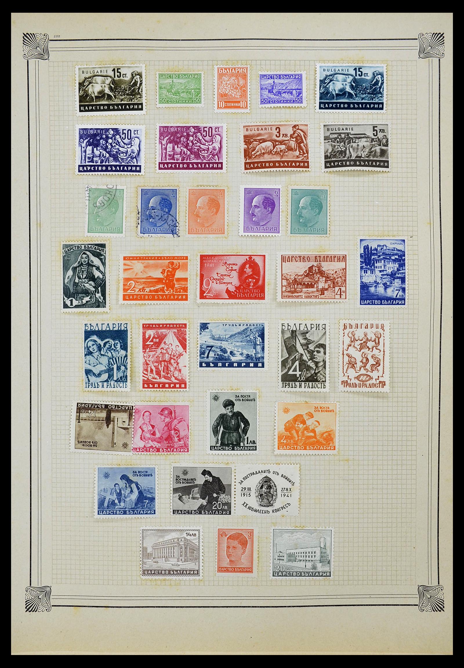 34698 004 - Postzegelverzameling 34698 Europa 1850-1950.
