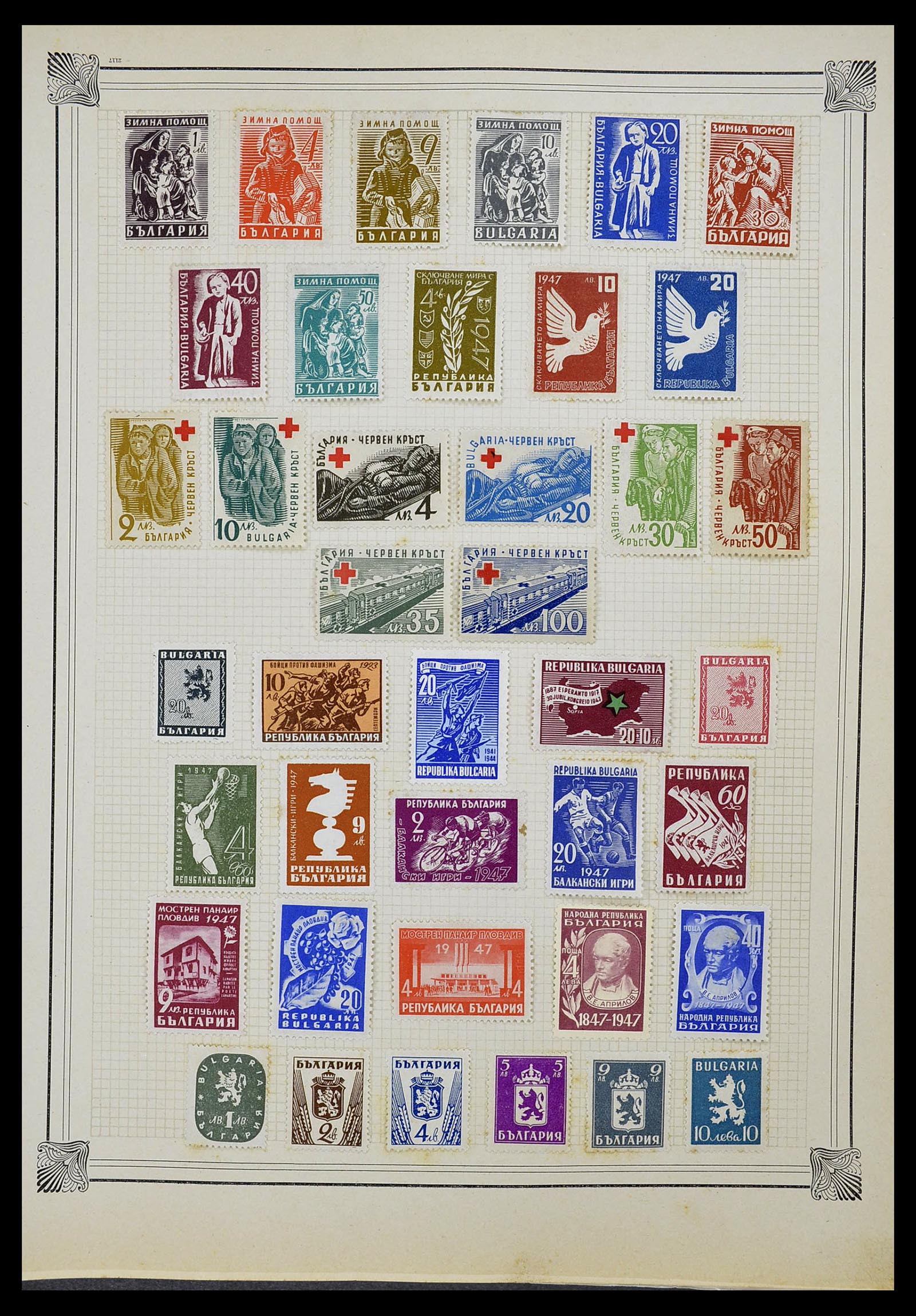 34698 007 - Postzegelverzameling 34698 Europa 1850-1950.