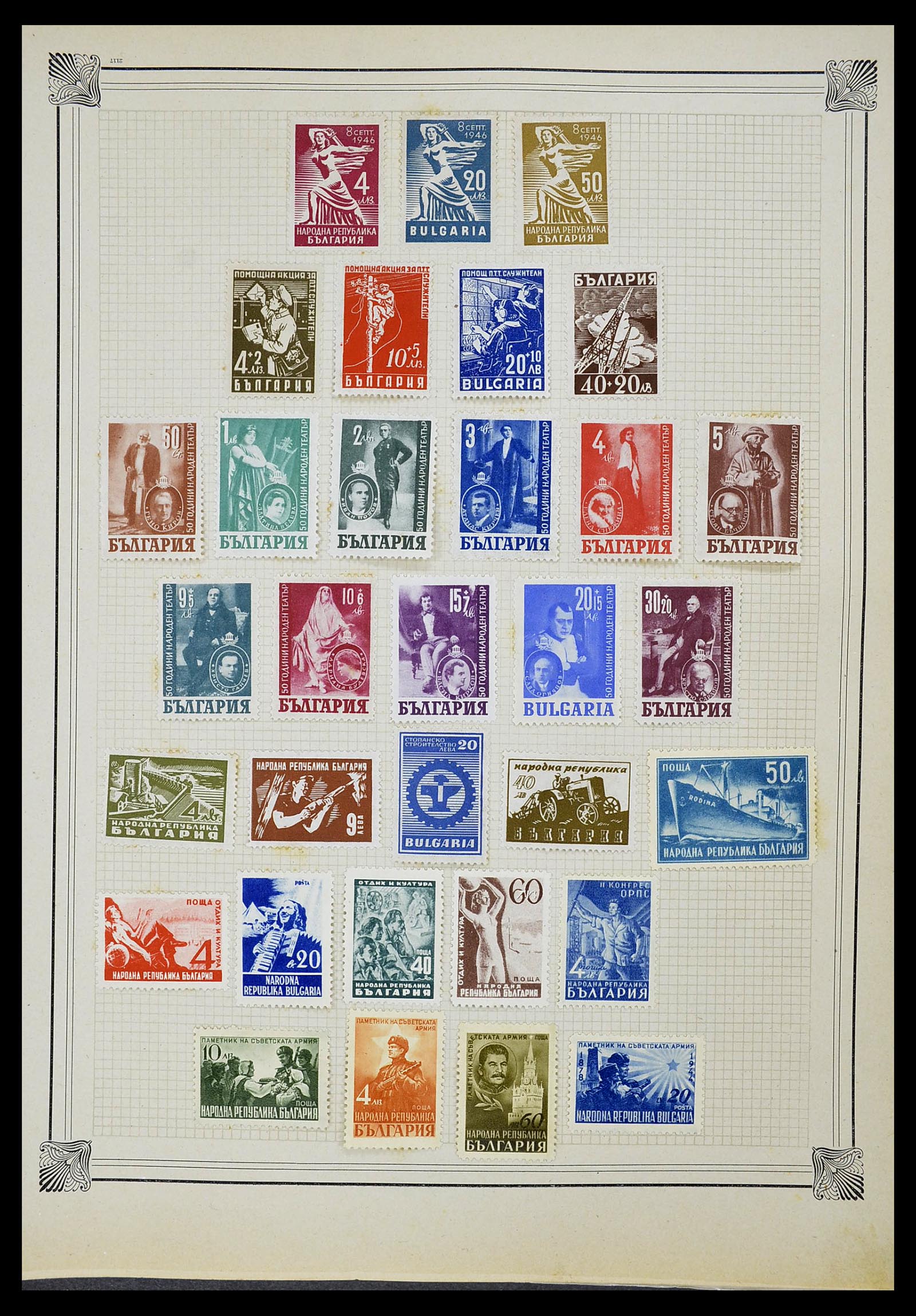 34698 008 - Postzegelverzameling 34698 Europa 1850-1950.