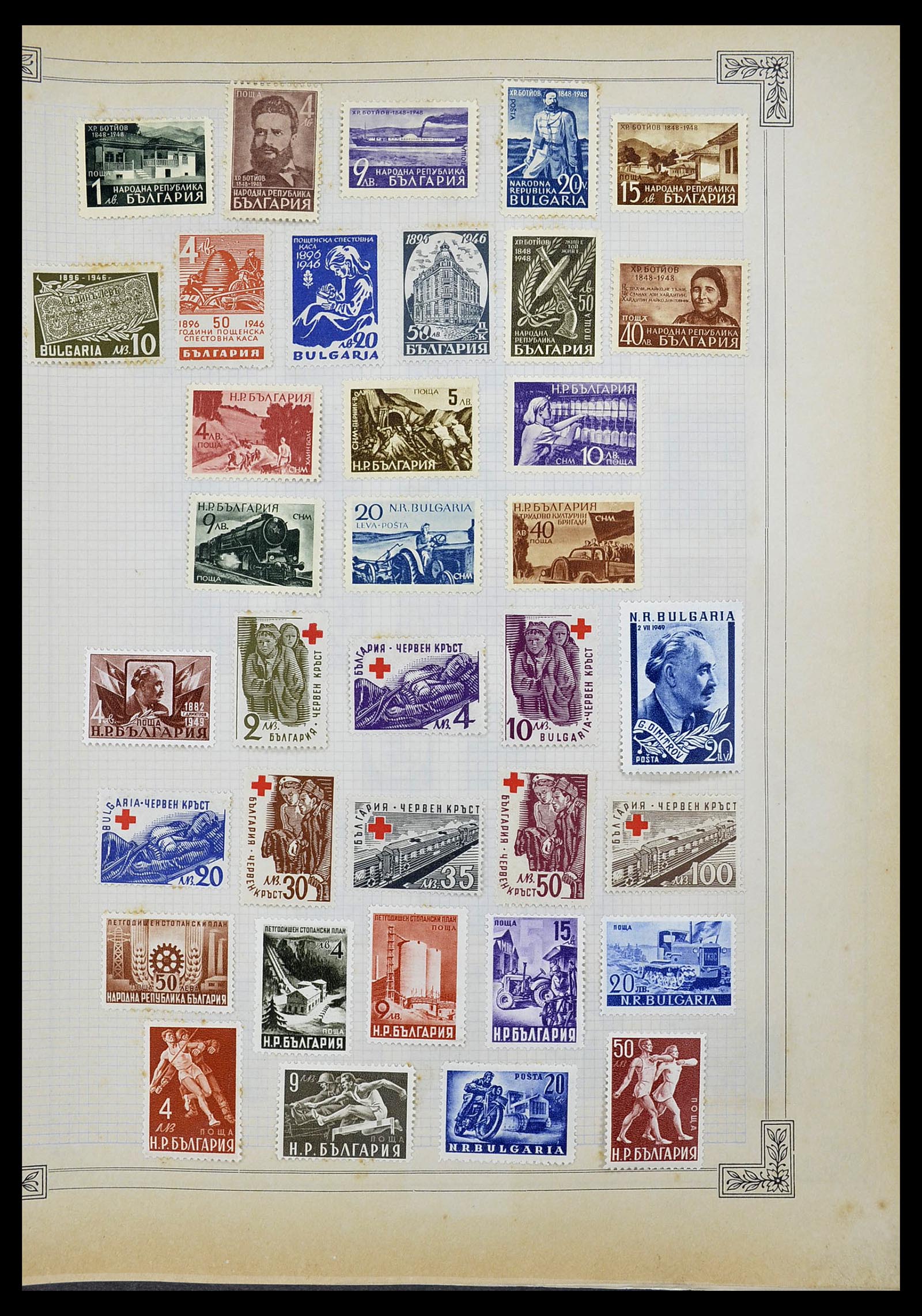 34698 010 - Postzegelverzameling 34698 Europa 1850-1950.