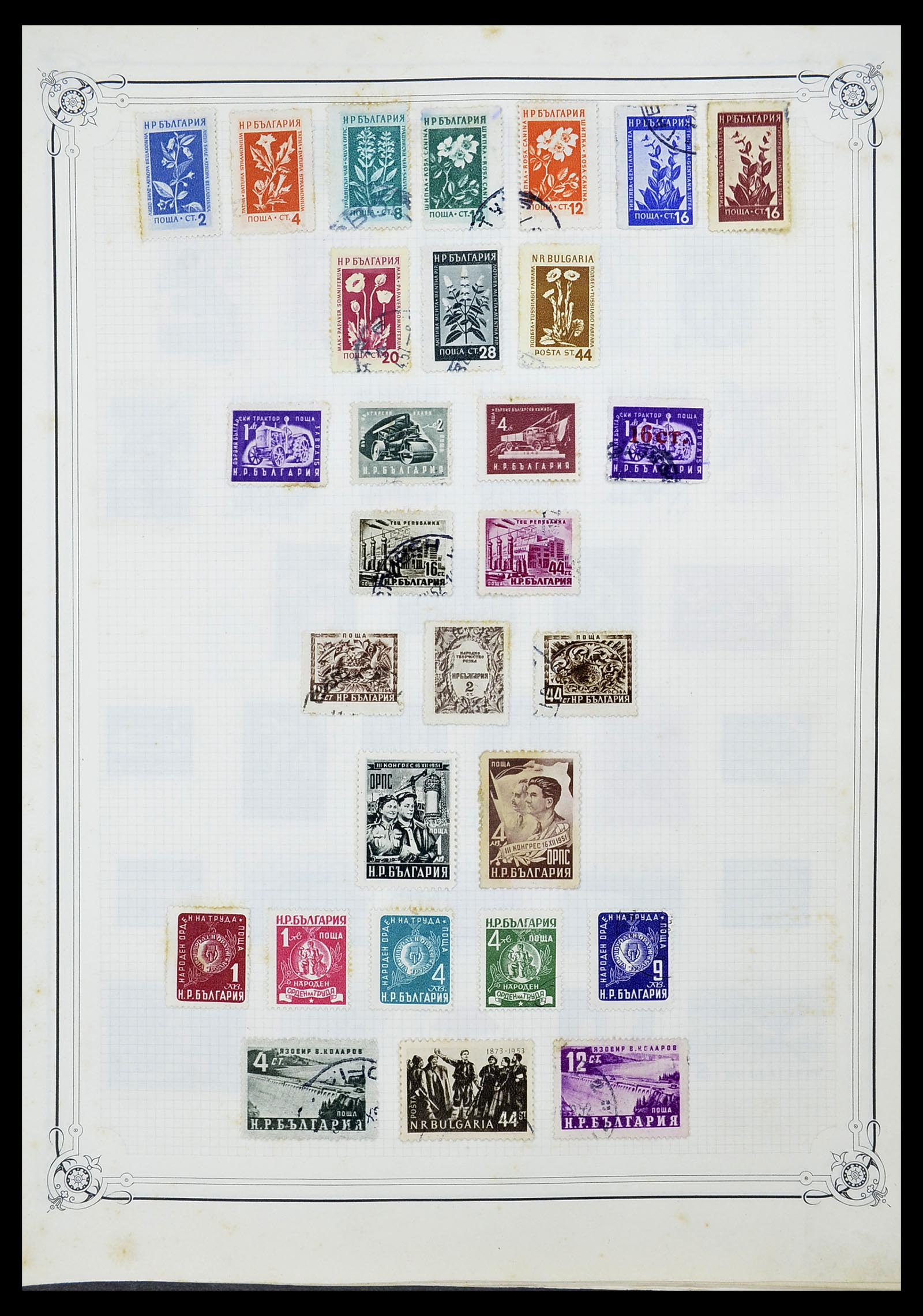 34698 012 - Postzegelverzameling 34698 Europa 1850-1950.