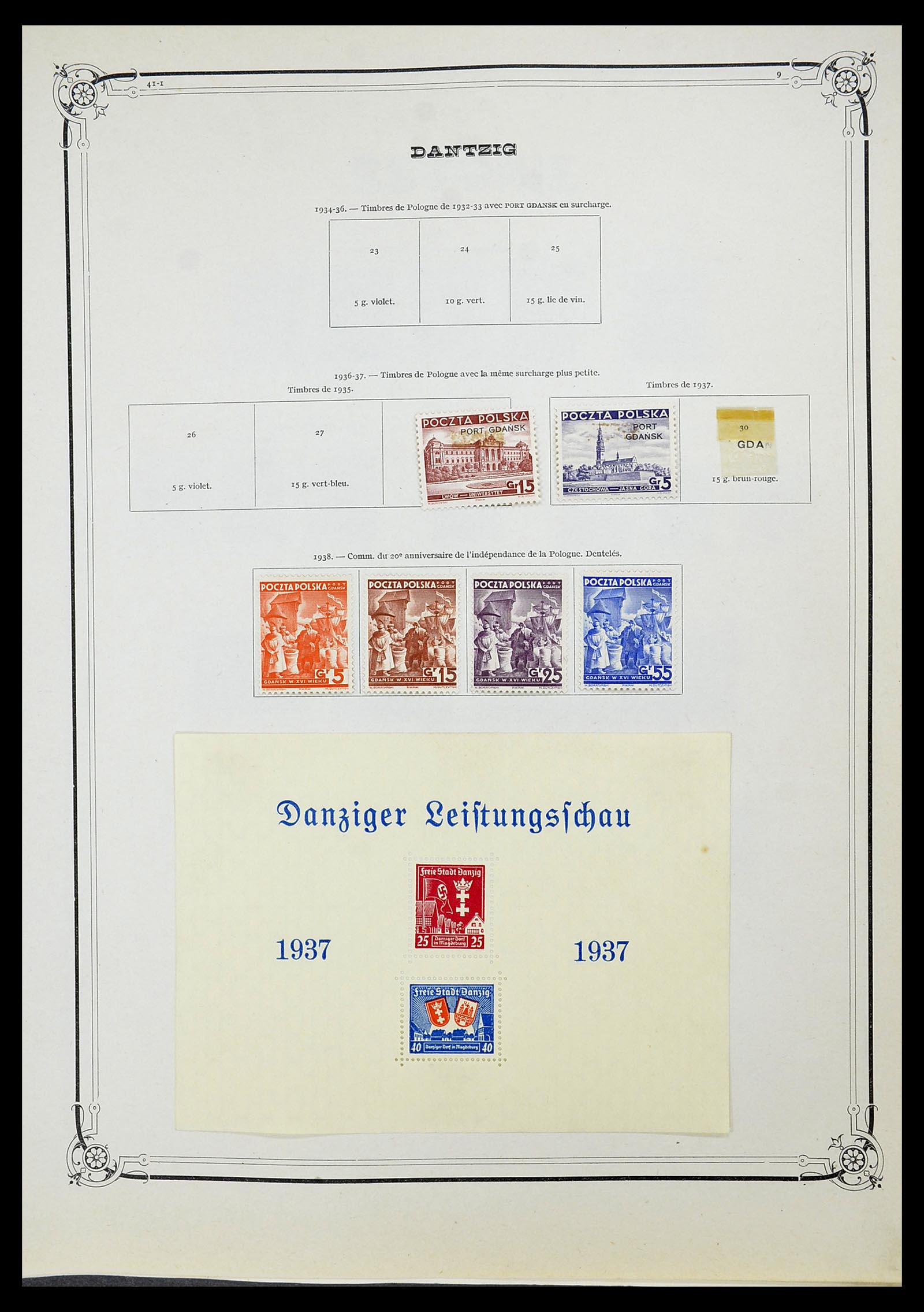 34698 037 - Postzegelverzameling 34698 Europa 1850-1950.