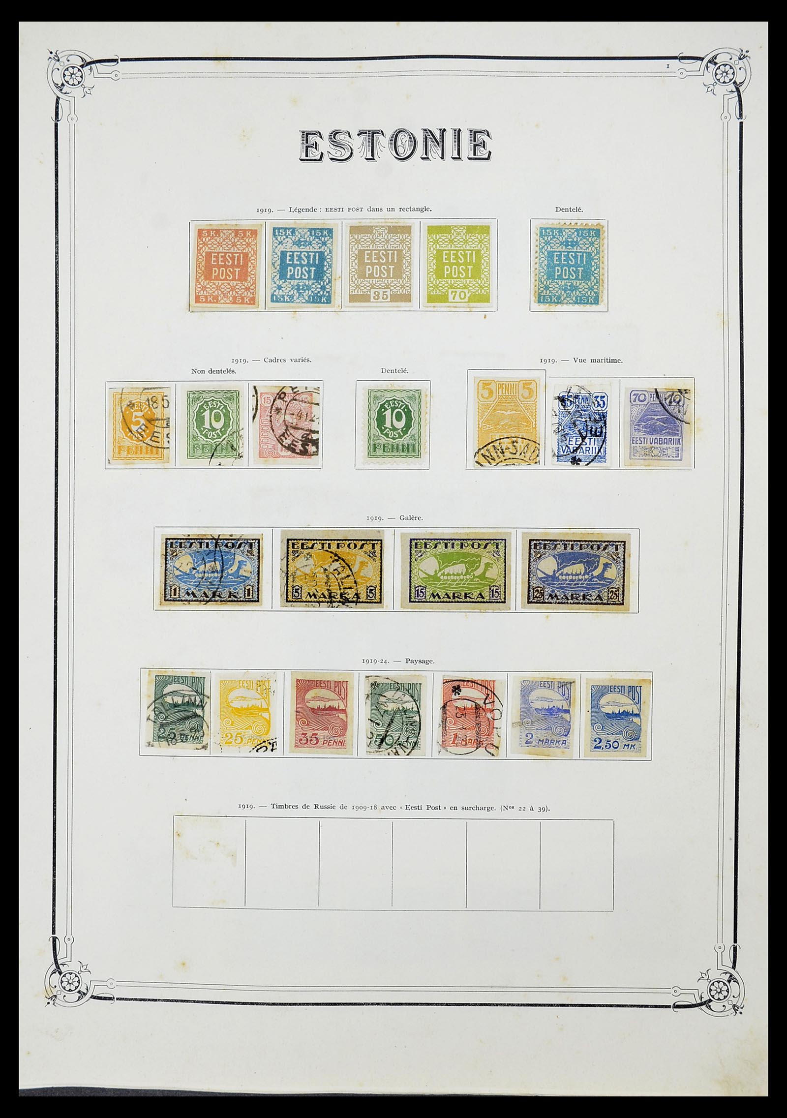 34698 038 - Postzegelverzameling 34698 Europa 1850-1950.