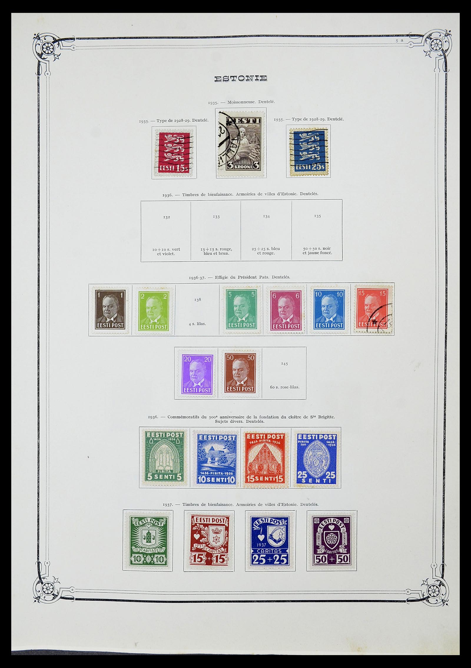 34698 042 - Postzegelverzameling 34698 Europa 1850-1950.