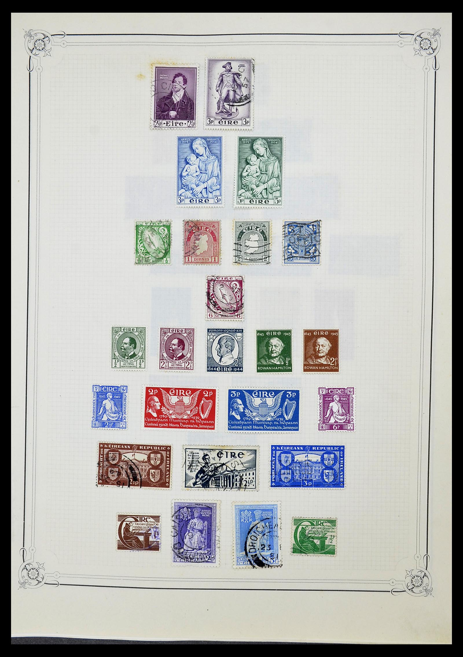 34698 053 - Postzegelverzameling 34698 Europa 1850-1950.