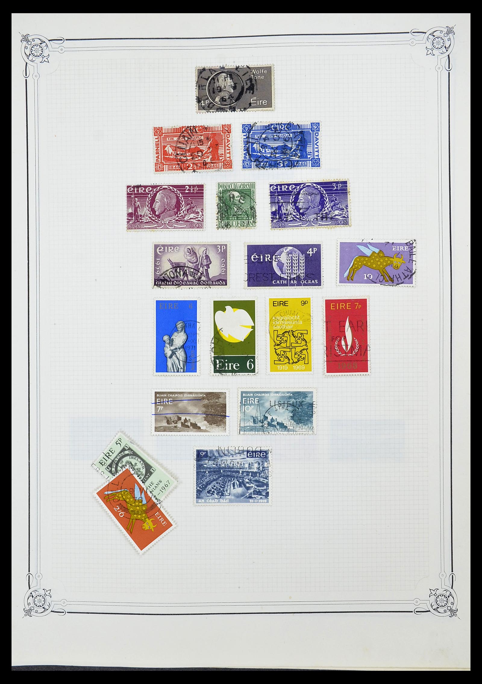 34698 054 - Postzegelverzameling 34698 Europa 1850-1950.
