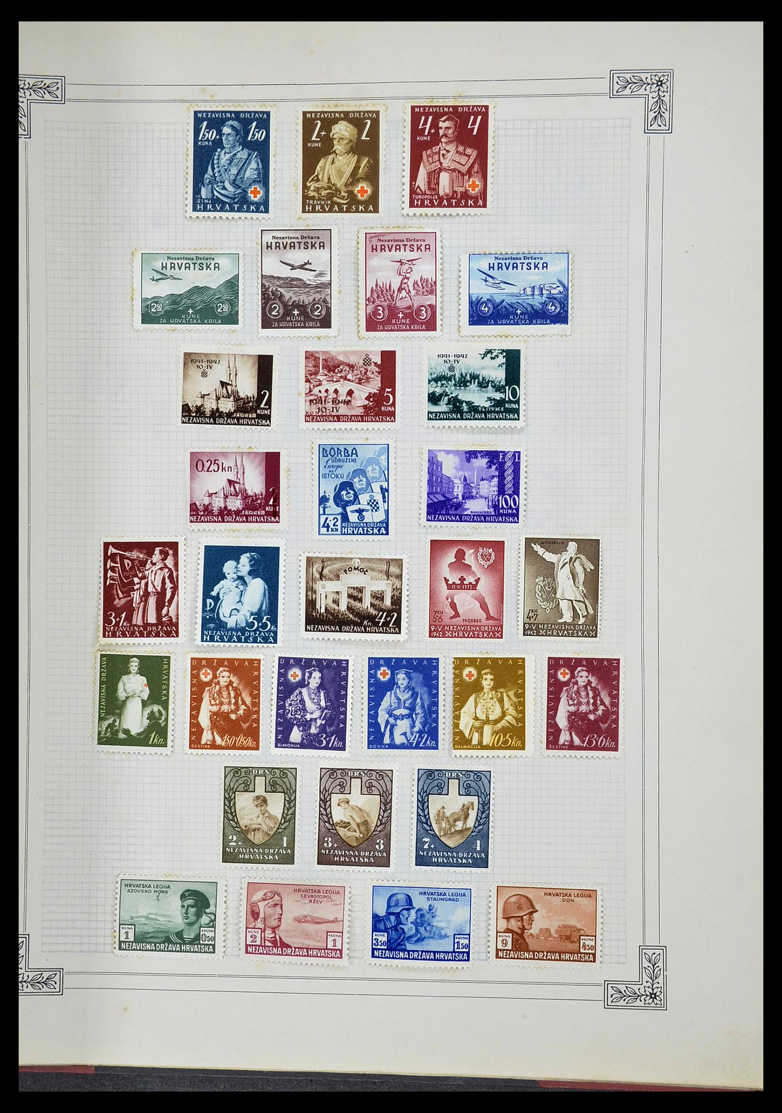 34698 151 - Postzegelverzameling 34698 Europa 1850-1950.