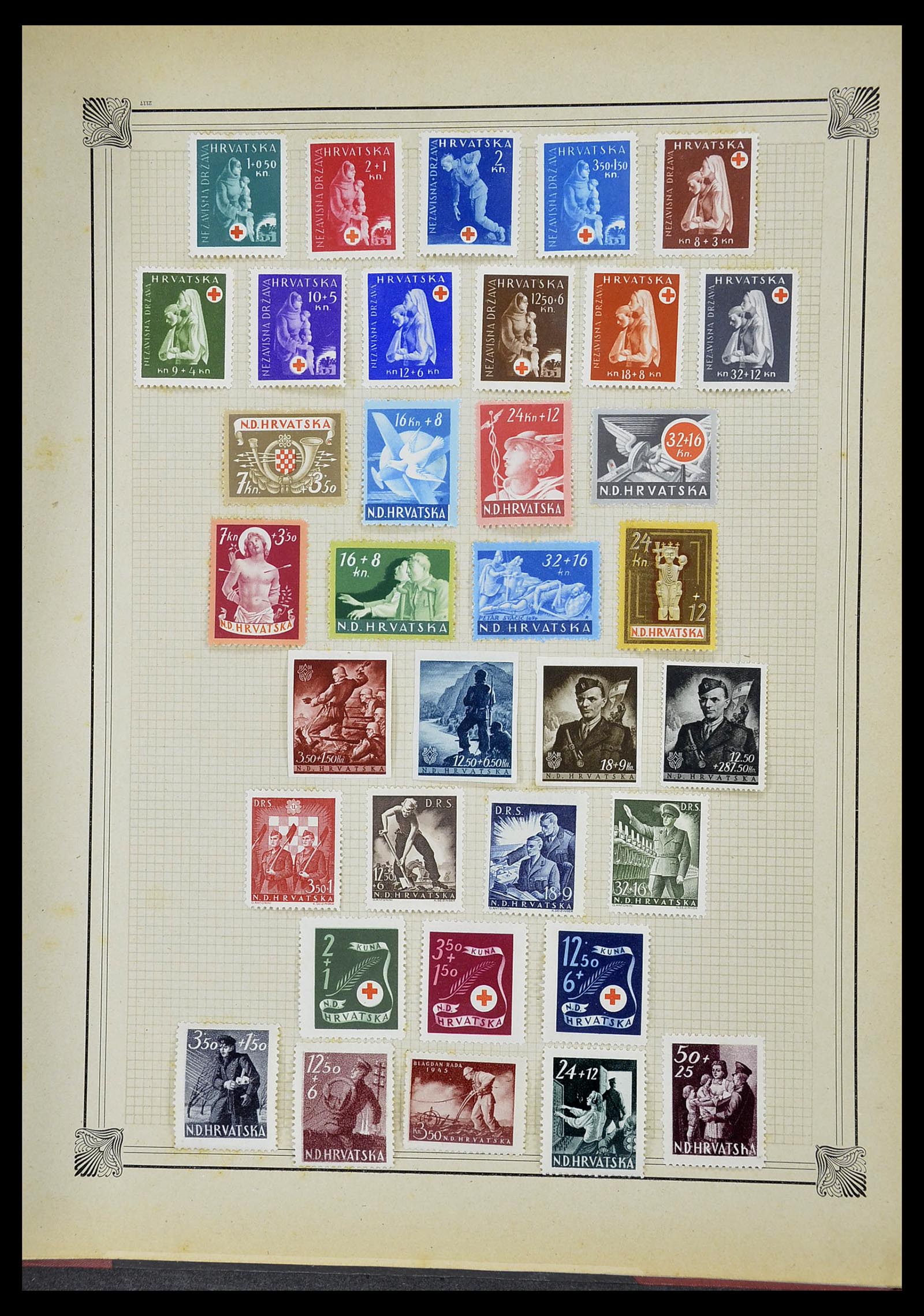34698 153 - Postzegelverzameling 34698 Europa 1850-1950.