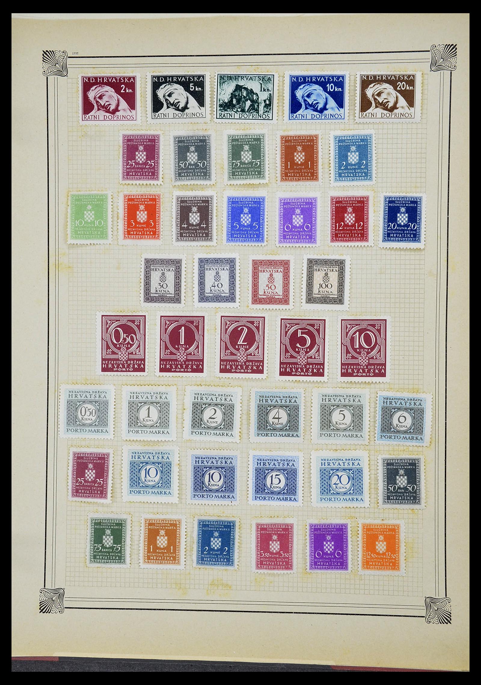 34698 154 - Postzegelverzameling 34698 Europa 1850-1950.