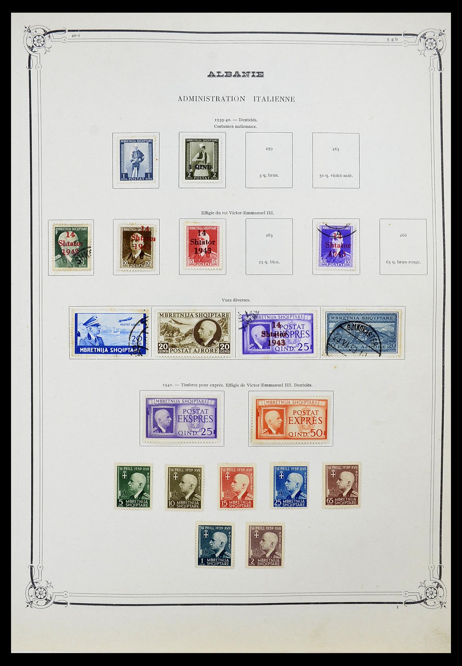 34698 169 - Postzegelverzameling 34698 Europa 1850-1950.