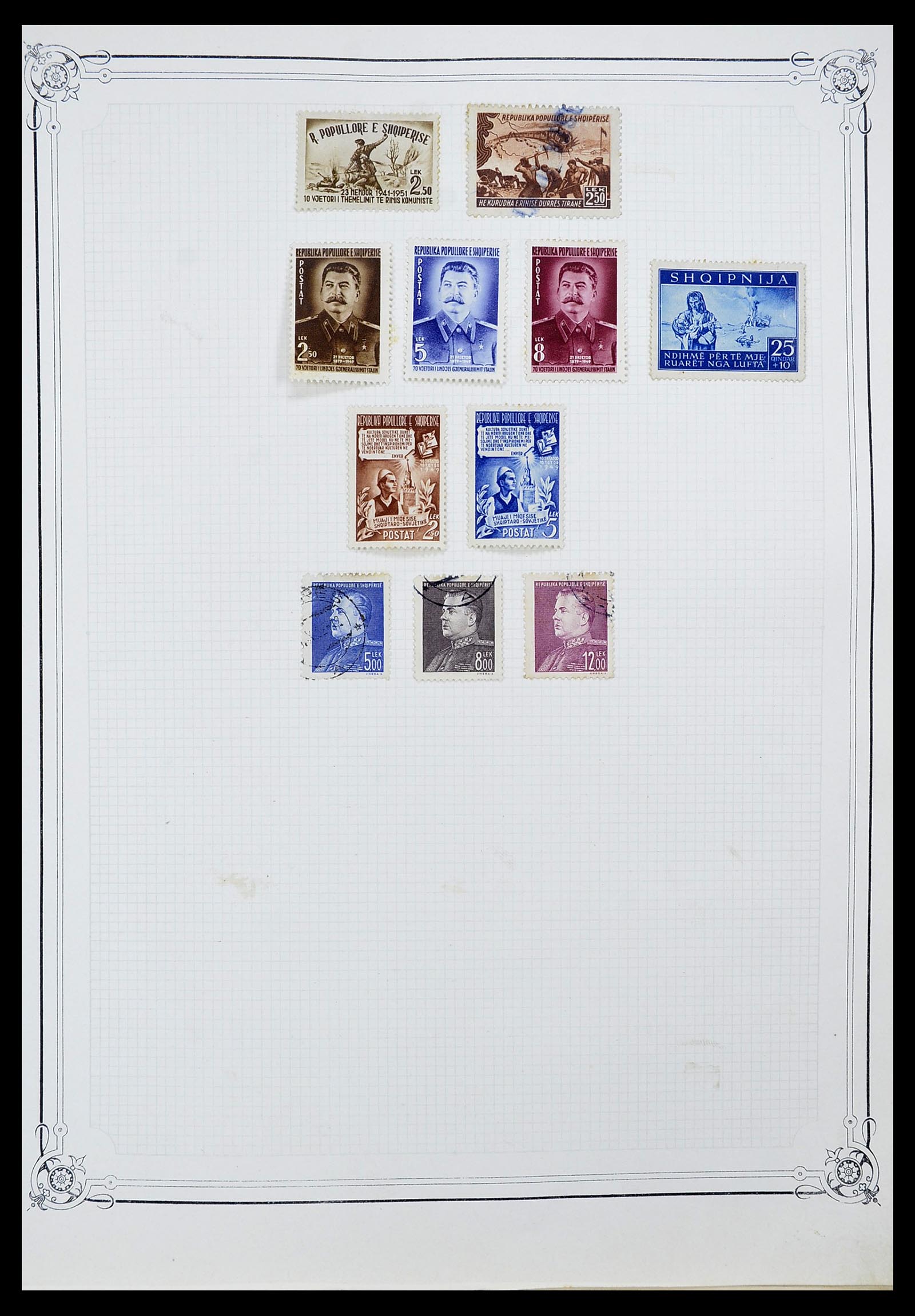 34698 170 - Postzegelverzameling 34698 Europa 1850-1950.