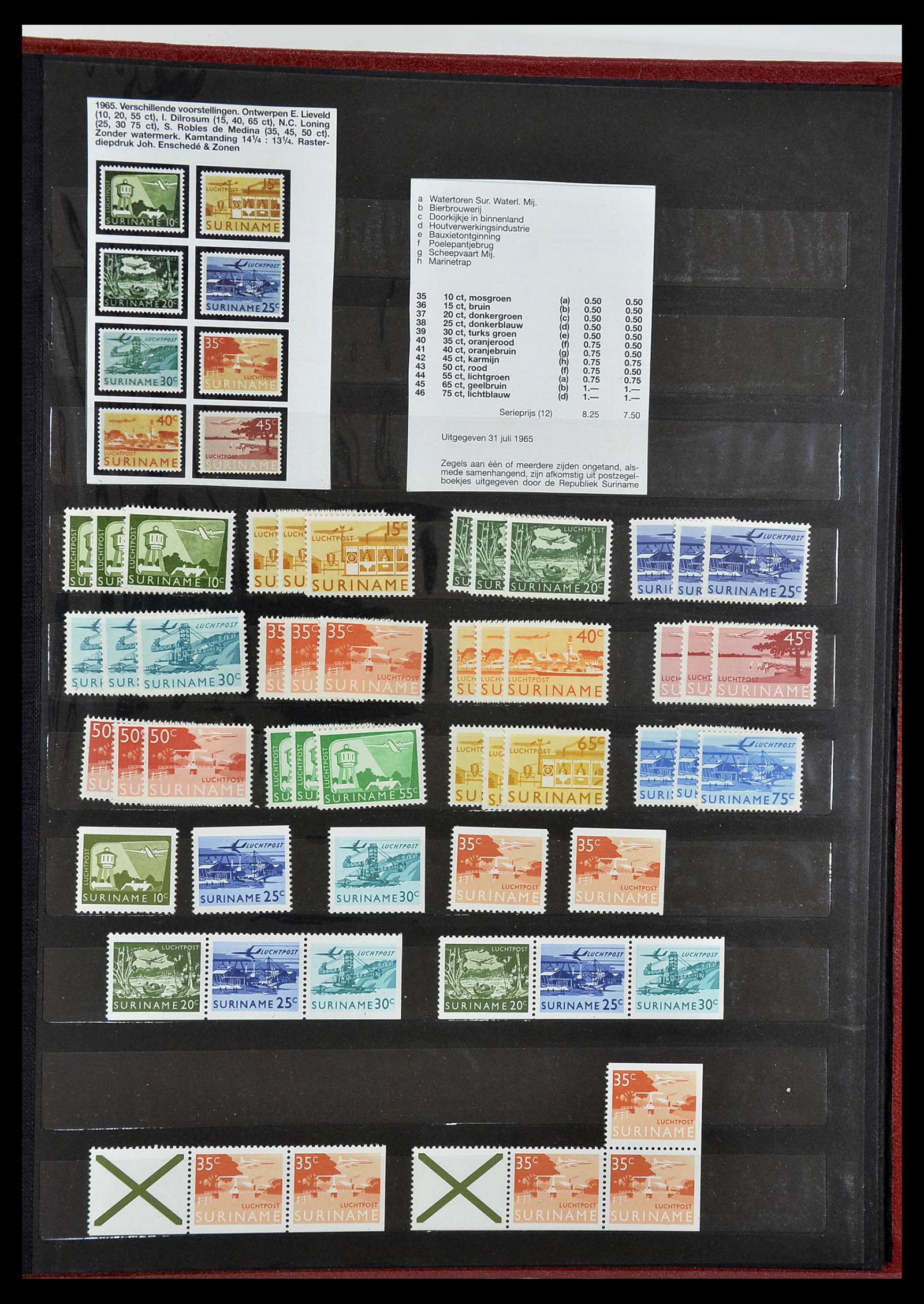 34699 027 - Postzegelverzameling 34699 Suriname 1873-1975.