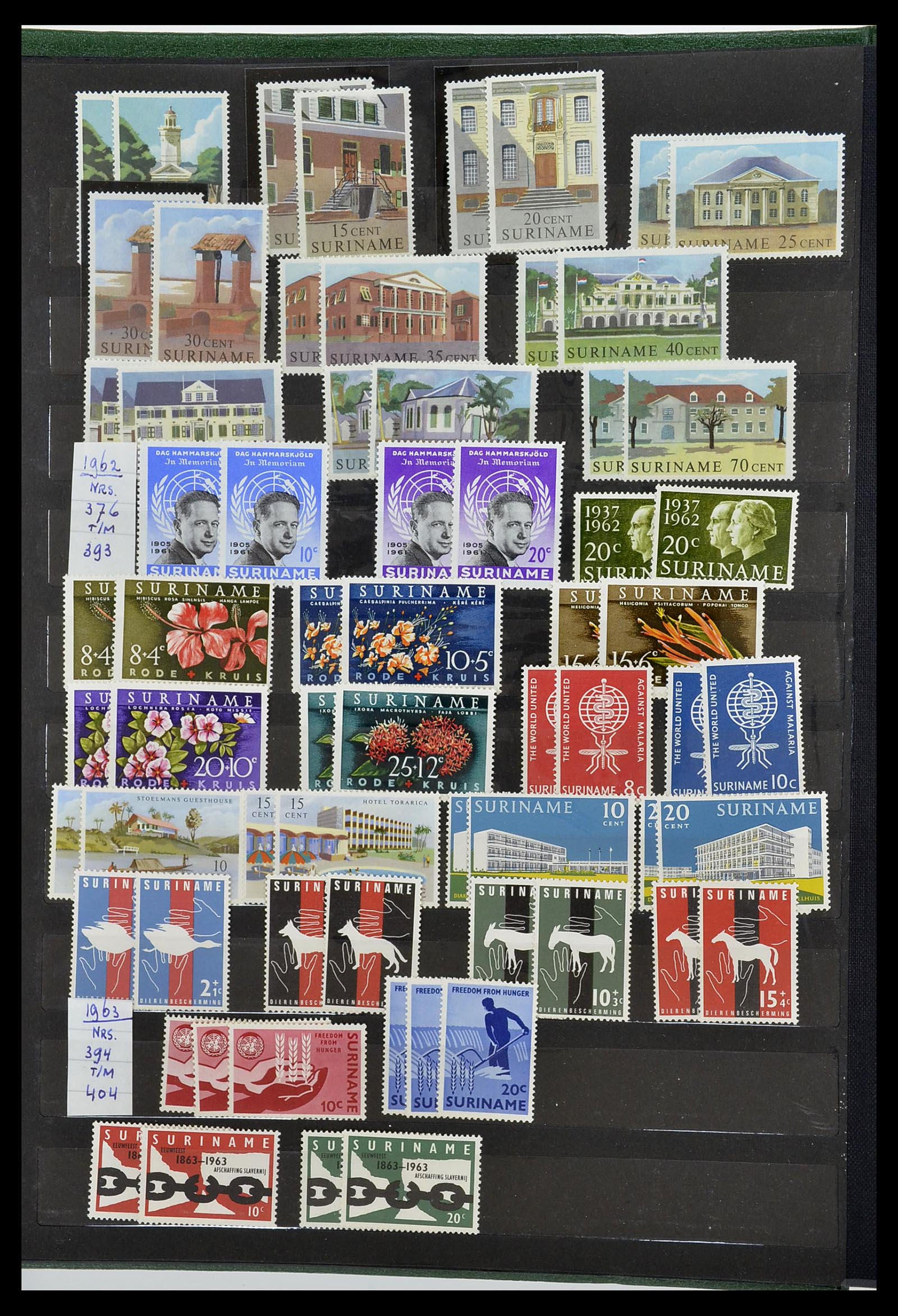 34699 036 - Postzegelverzameling 34699 Suriname 1873-1975.