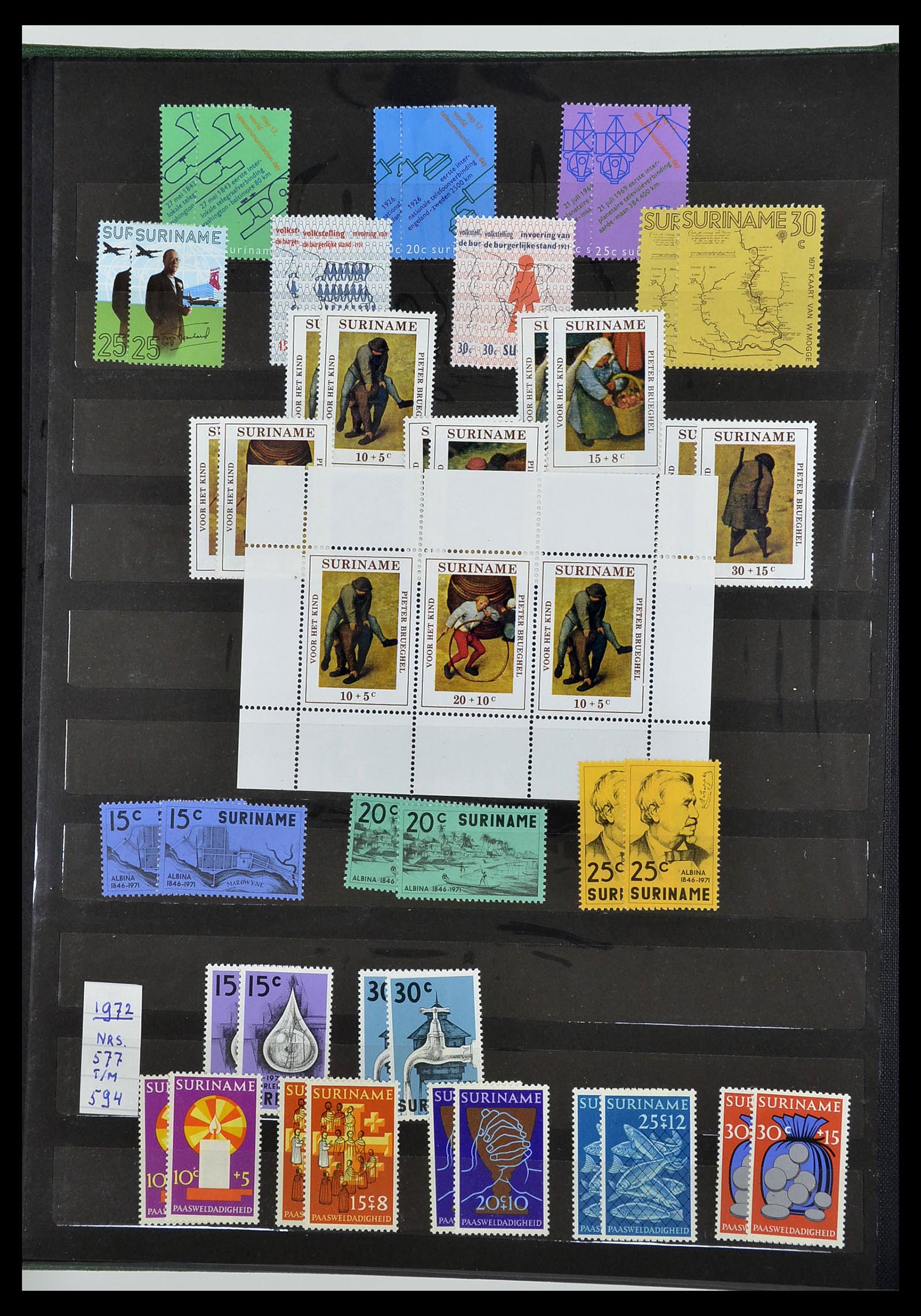 34699 044 - Postzegelverzameling 34699 Suriname 1873-1975.