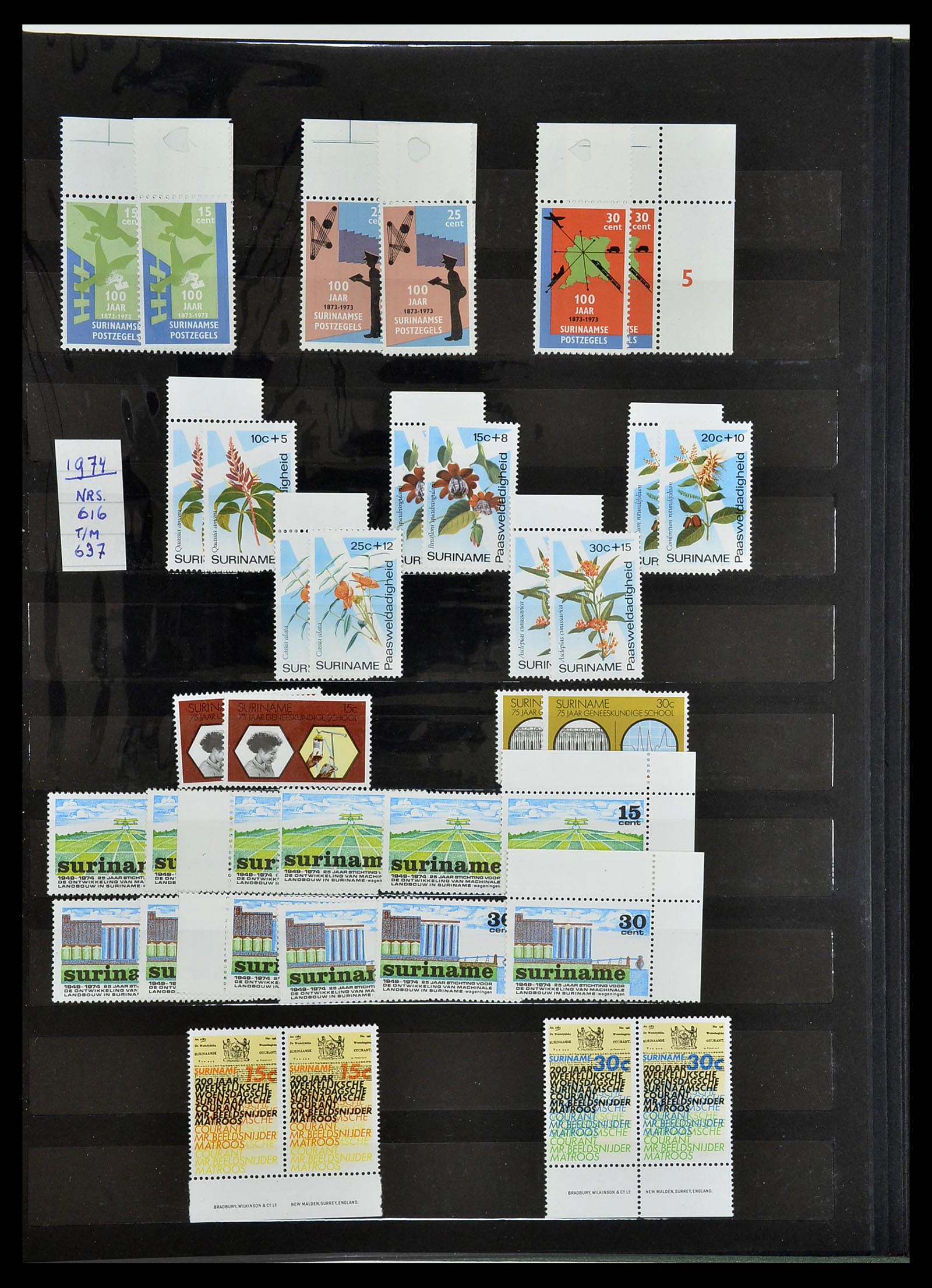34699 047 - Postzegelverzameling 34699 Suriname 1873-1975.