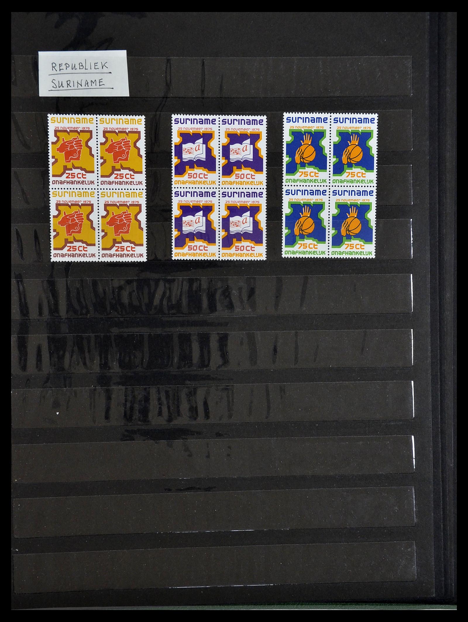 34699 053 - Postzegelverzameling 34699 Suriname 1873-1975.