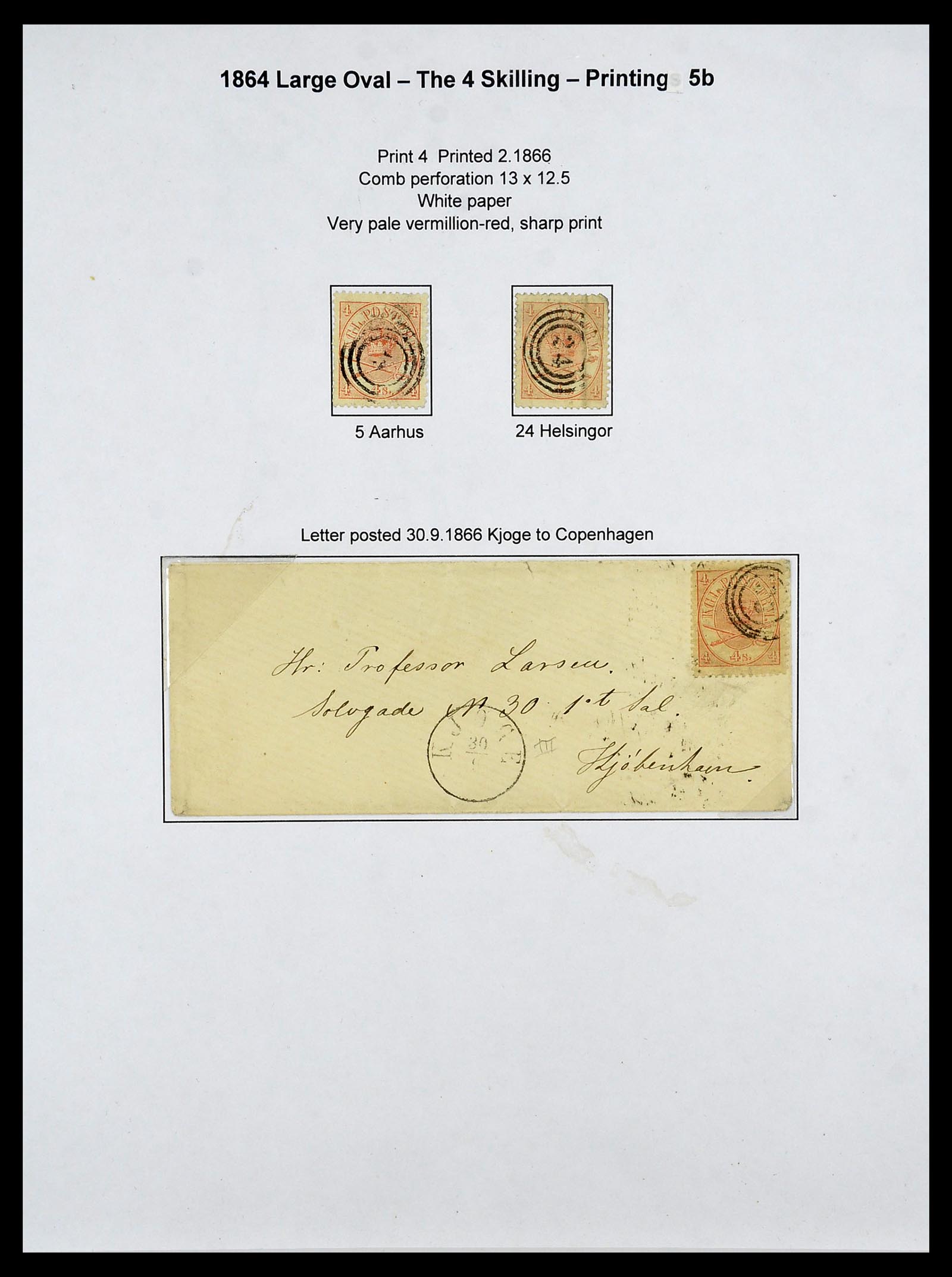 34700 018 - Postzegelverzameling 34700 Denemarken superverzameling 1864-1874.