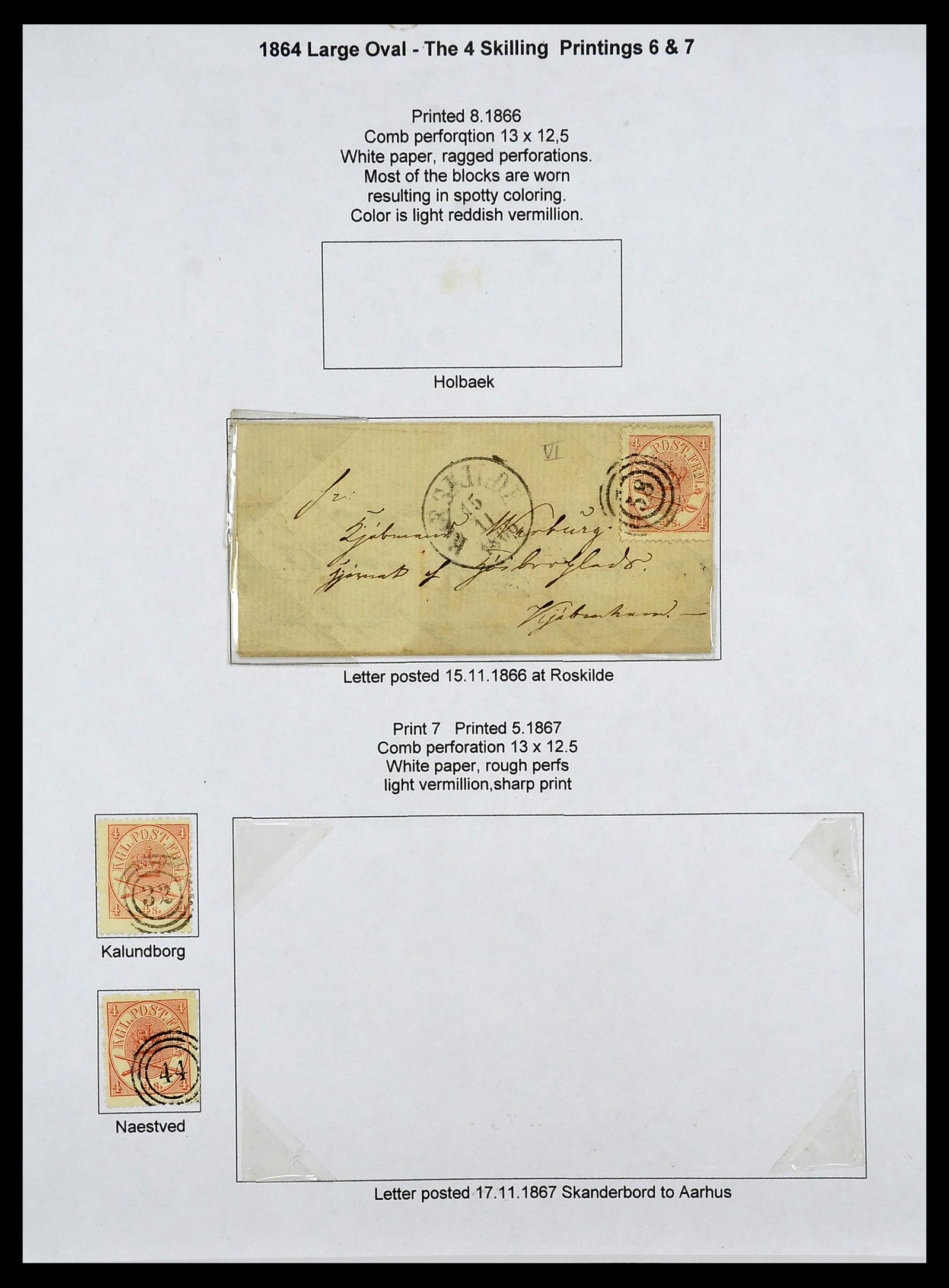 34700 019 - Postzegelverzameling 34700 Denemarken superverzameling 1864-1874.