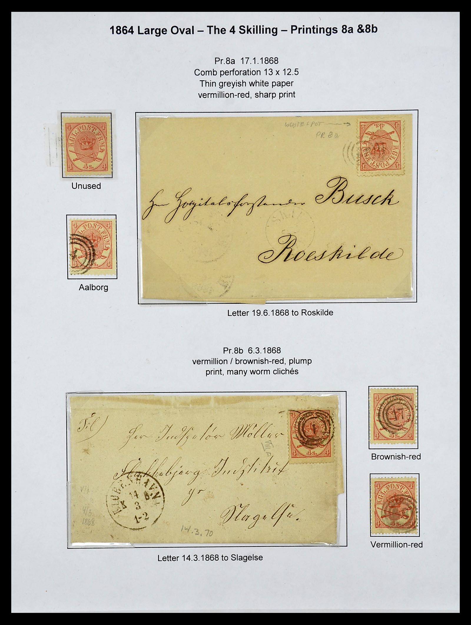 34700 020 - Postzegelverzameling 34700 Denemarken superverzameling 1864-1874.