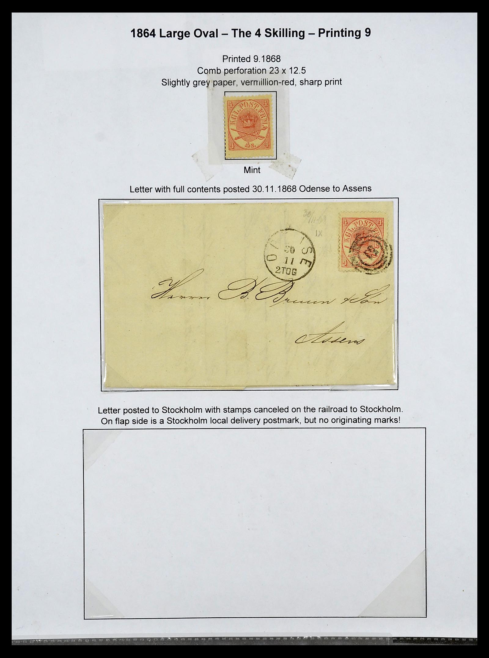 34700 021 - Postzegelverzameling 34700 Denemarken superverzameling 1864-1874.
