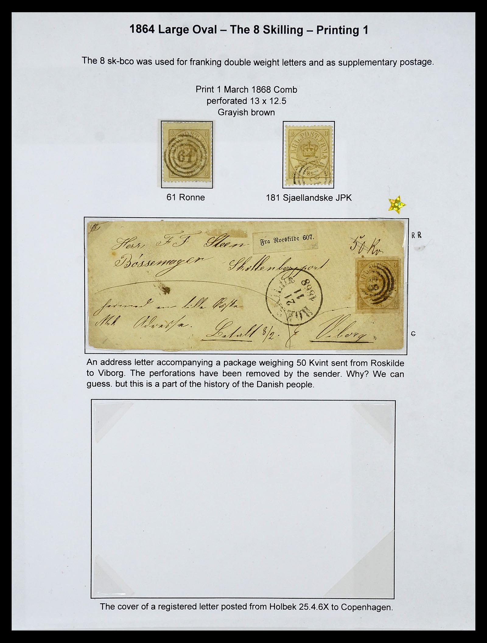 34700 025 - Postzegelverzameling 34700 Denemarken superverzameling 1864-1874.