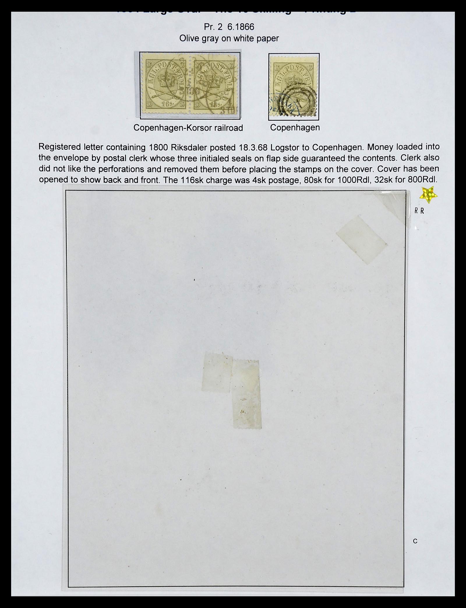 34700 031 - Postzegelverzameling 34700 Denemarken superverzameling 1864-1874.