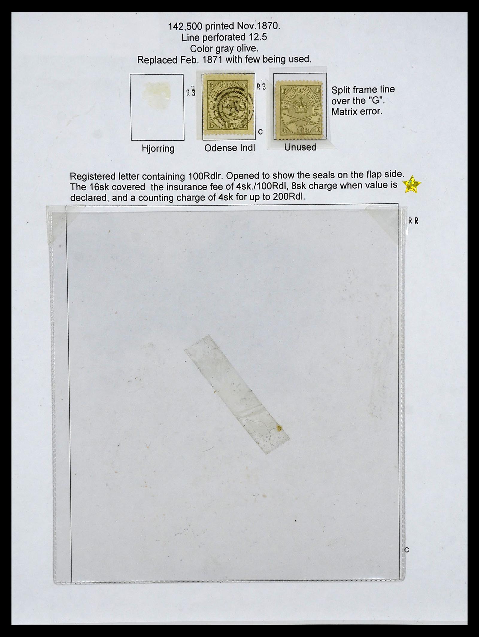 34700 033 - Stamp Collection 34700 Denmark supercollection 1864-1874.