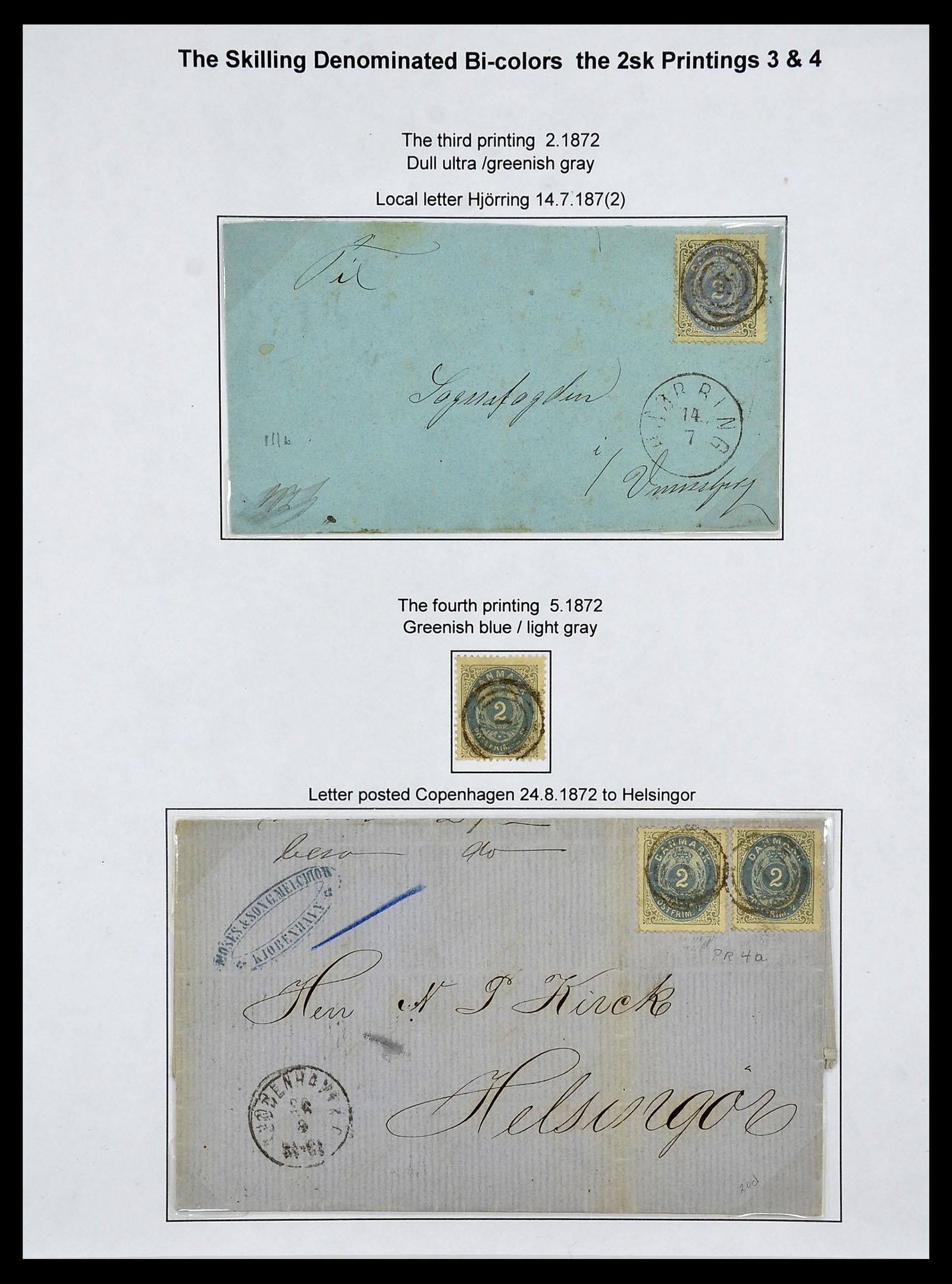 34700 037 - Postzegelverzameling 34700 Denemarken superverzameling 1864-1874.