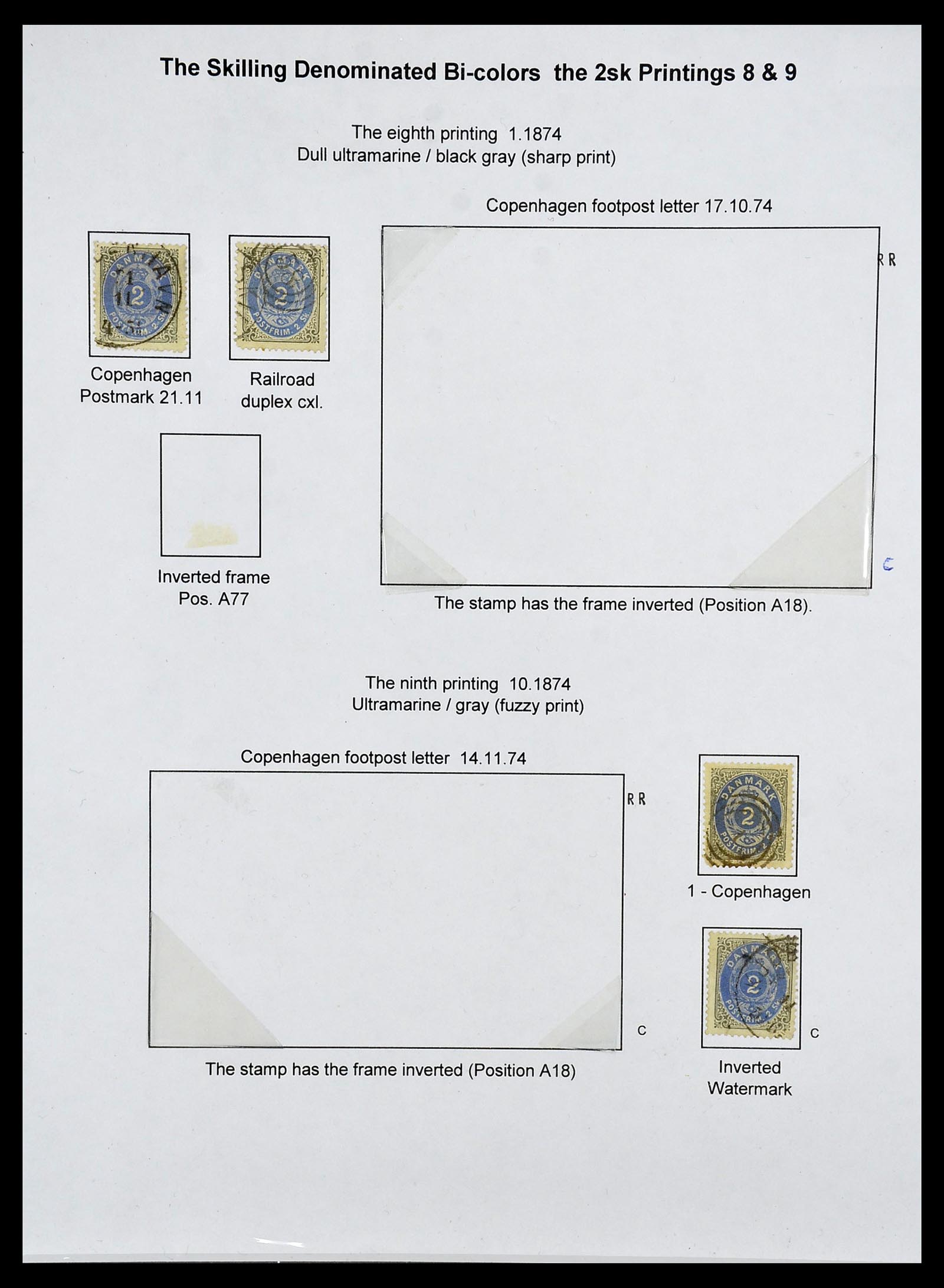 34700 039 - Postzegelverzameling 34700 Denemarken superverzameling 1864-1874.