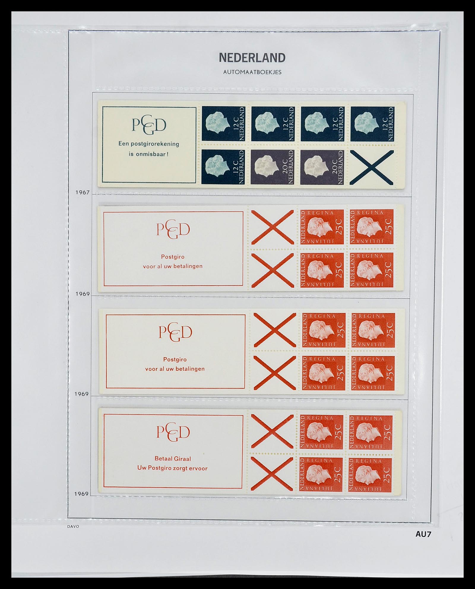 34701 008 - Postzegelverzameling 34701 Nederland postzegelboekjes 1964-2001.