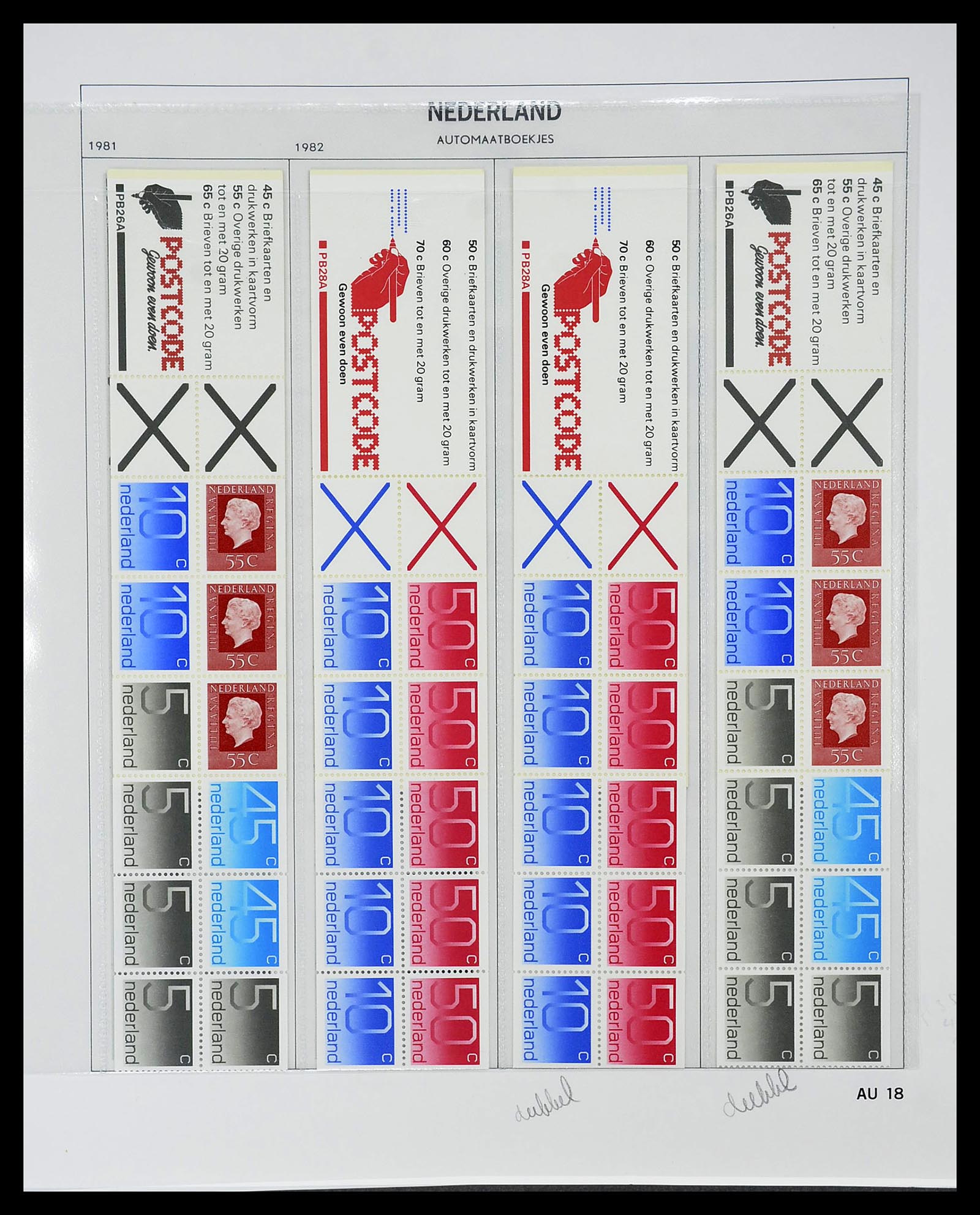 34701 019 - Postzegelverzameling 34701 Nederland postzegelboekjes 1964-2001.