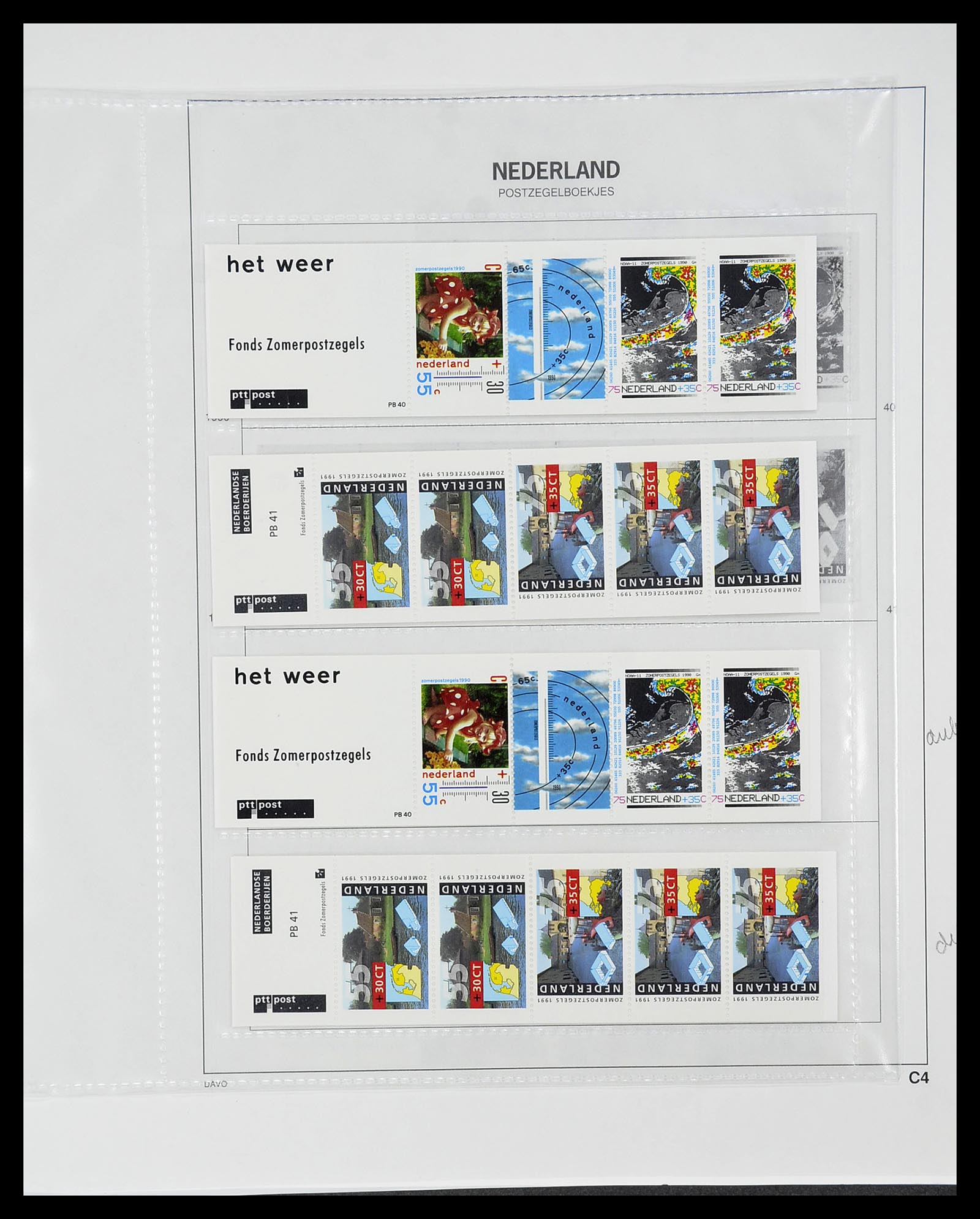 34701 028 - Stamp Collection 34701 Netherlands stamp booklets 1964-2001.