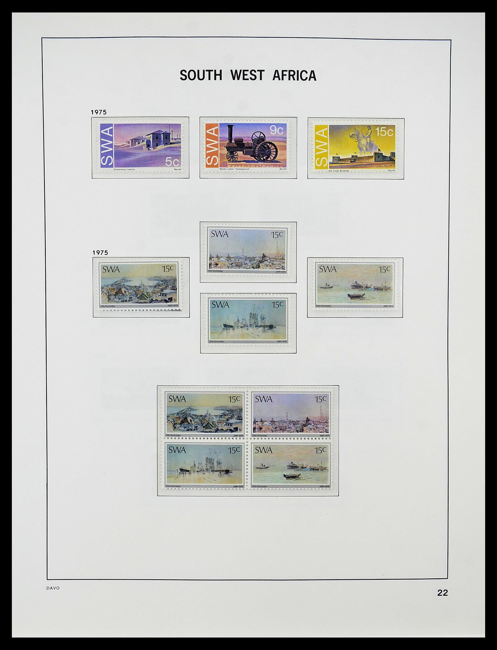 34702 011 - Postzegelverzameling 34702 Zuidwest Afrika/Namibië 1952-2000.